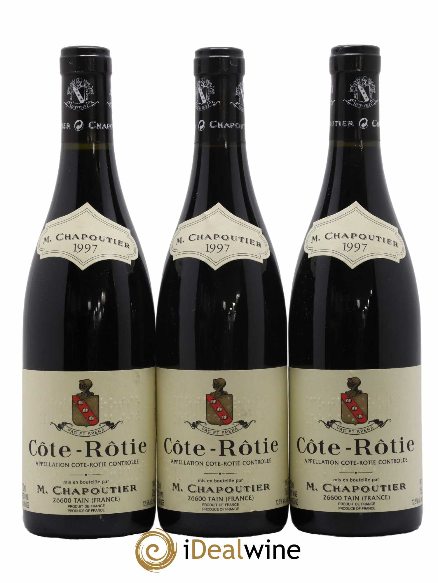 Côte-Rôtie Chapoutier 1997 - Lot de 3 bouteilles - 0