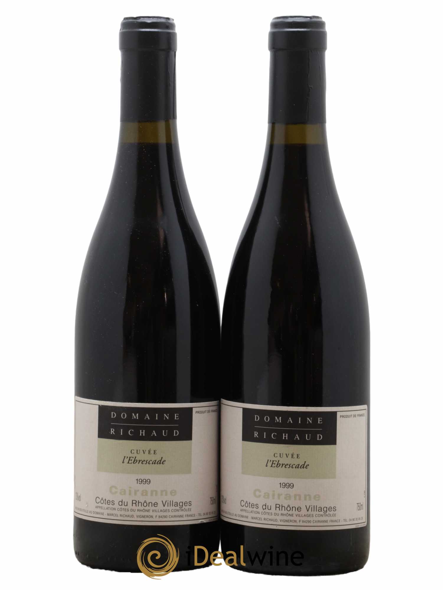 Cairanne Ebrescade Marcel Richaud 1999 - Posten von 2 Flaschen - 0
