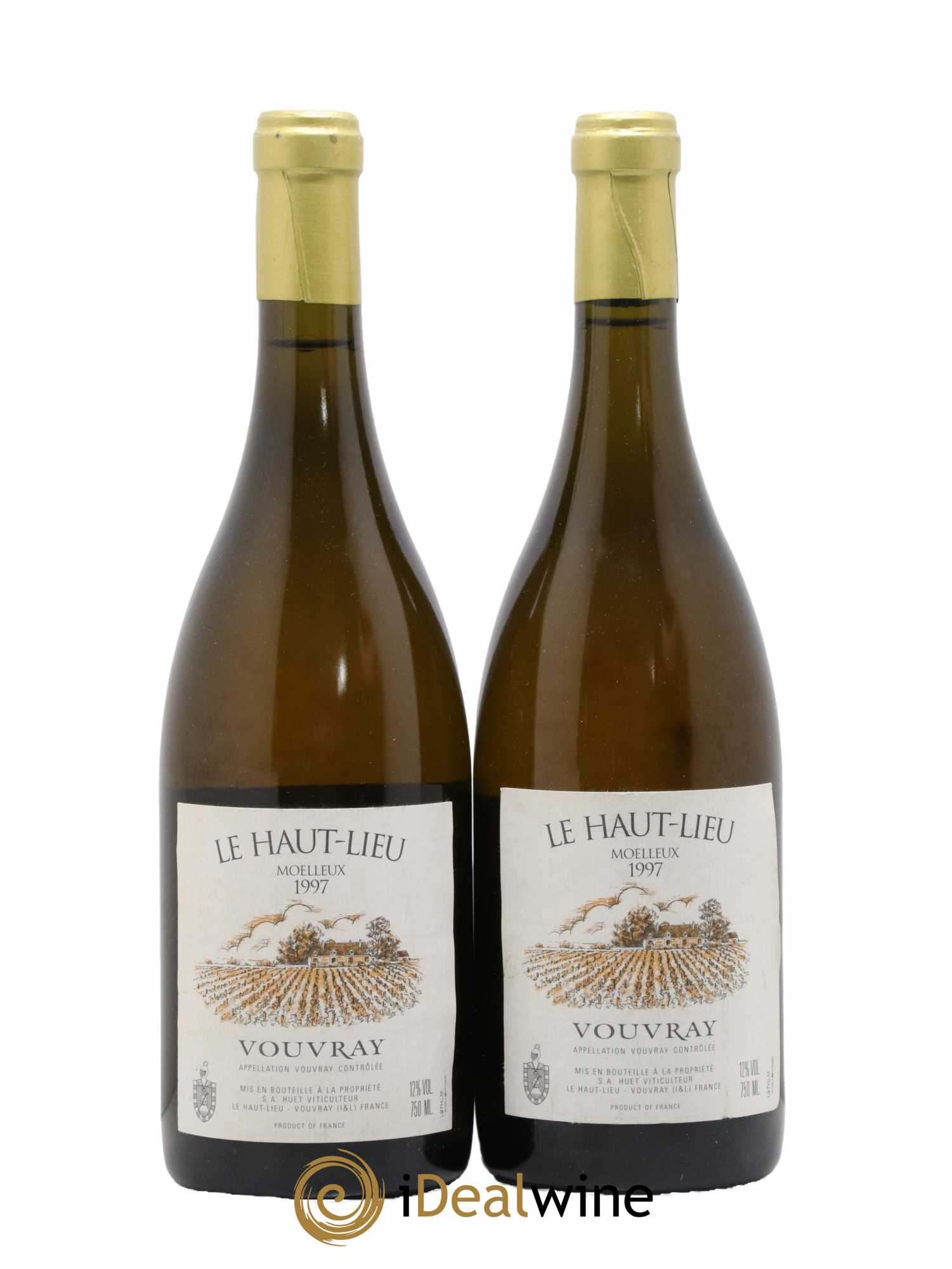 Vouvray Le Haut-Lieu Moelleux Domaine Huet 1997 - Lotto di 2 bottiglie - 0