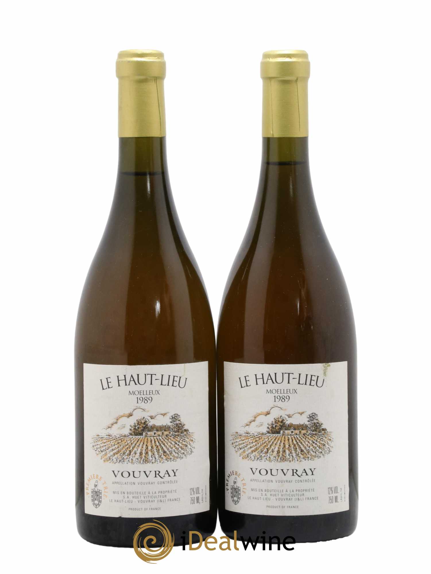 Vouvray Le Haut-Lieu Moelleux 1ère Trie Domaine Huet 1989 - Lotto di 2 bottiglie - 0