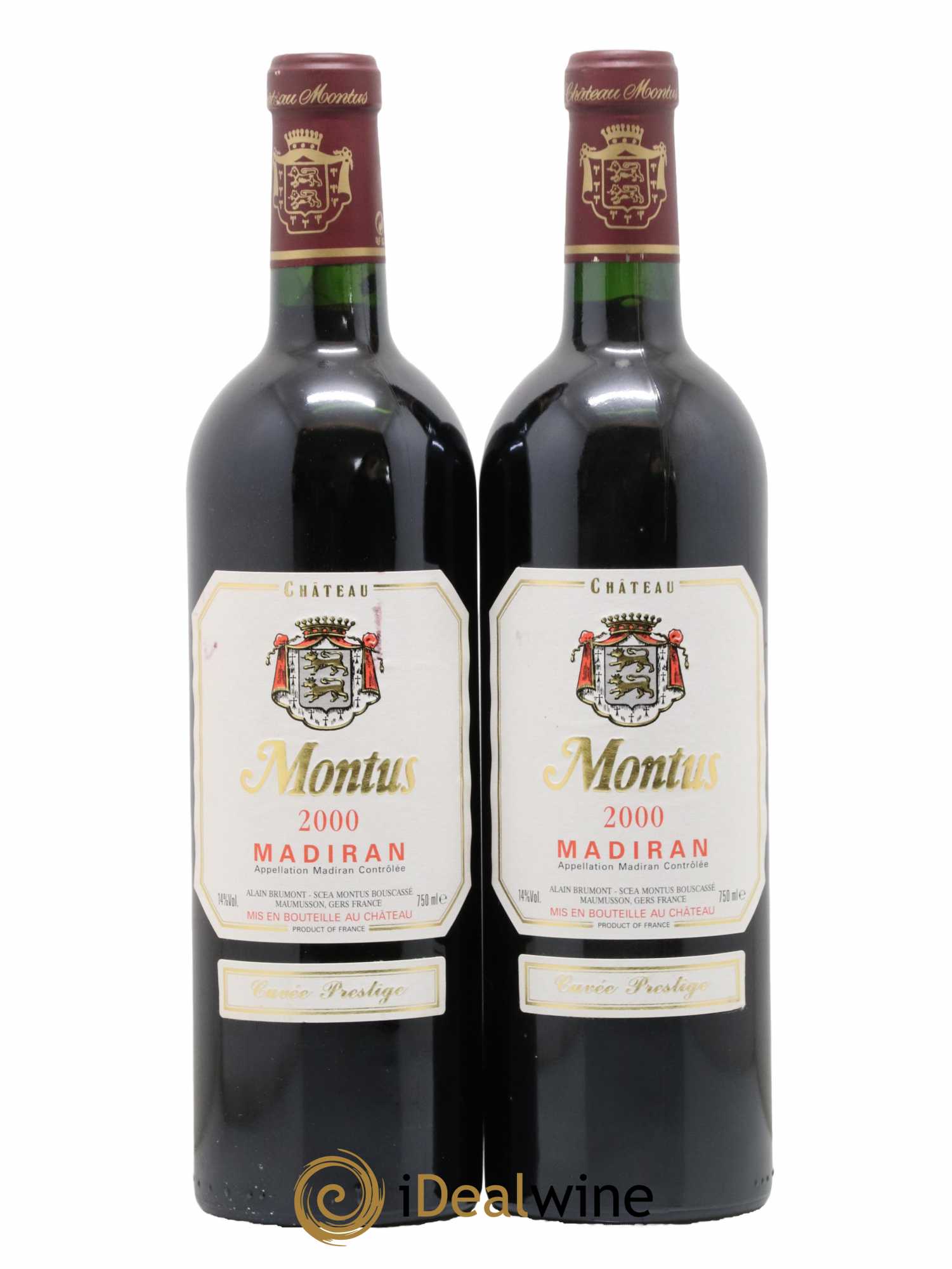 Madiran Château Montus-Prestige Alain Brumont 2000 - Posten von 2 Flaschen - 0