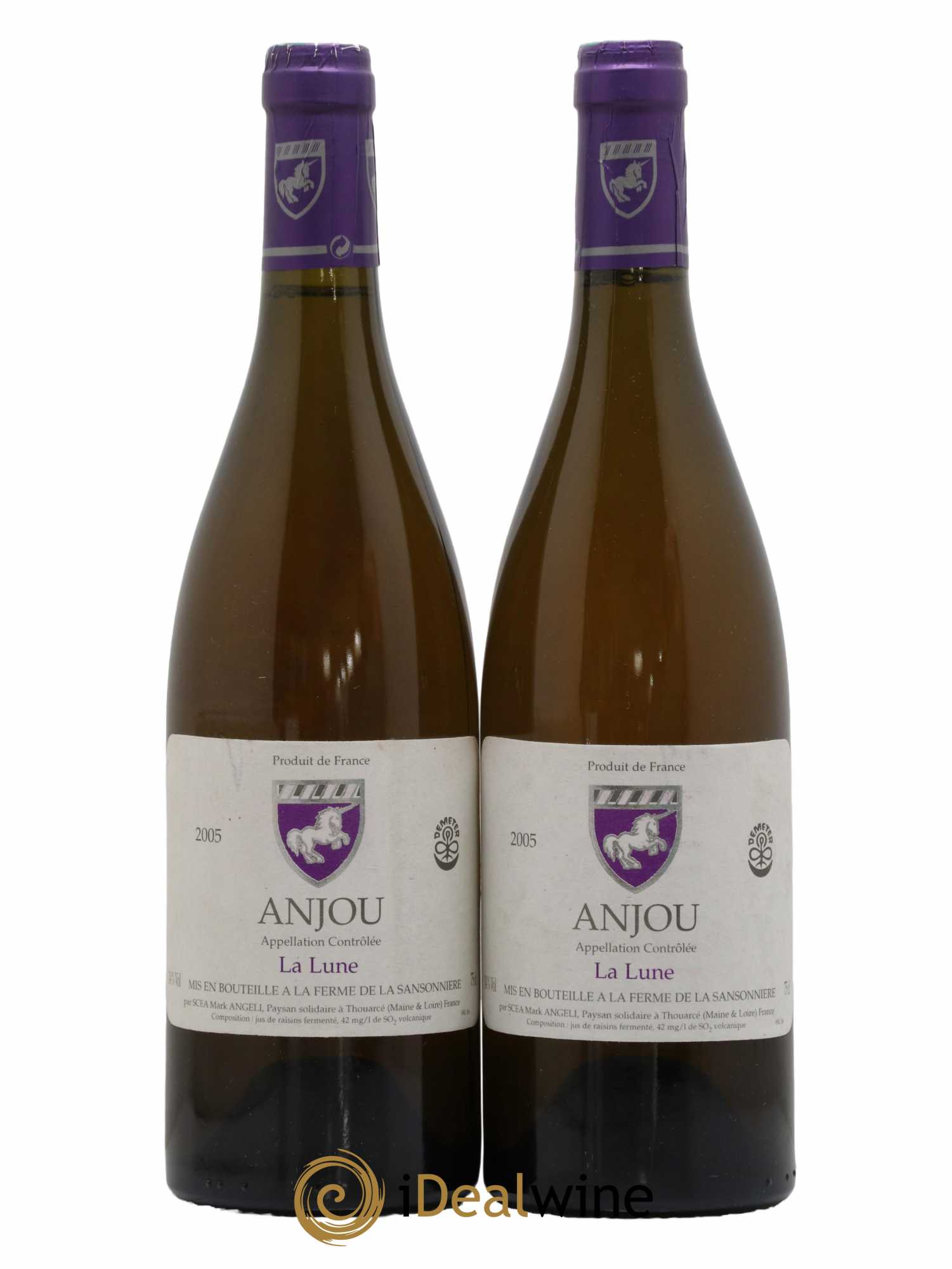 Anjou La Ferme De La Sansonniere La Lune 2005 - Lot de 2 bouteilles - 0