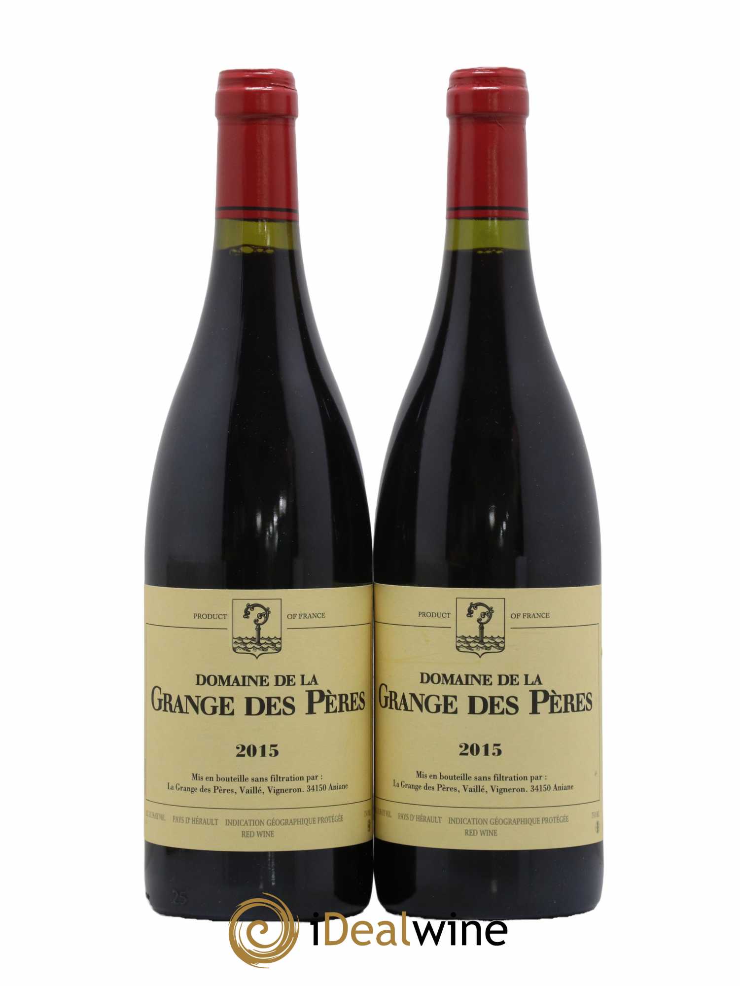 Pays d'Hérault Grange des Pères Laurent Vaillé 2015 - Lot de 2 bouteilles - 0