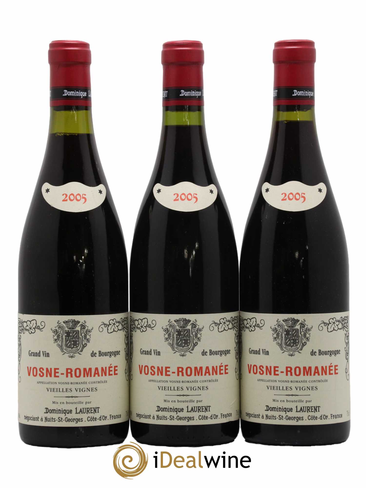 Vosne-Romanée Dominique Laurent 2005 - Posten von 3 Flaschen - 0