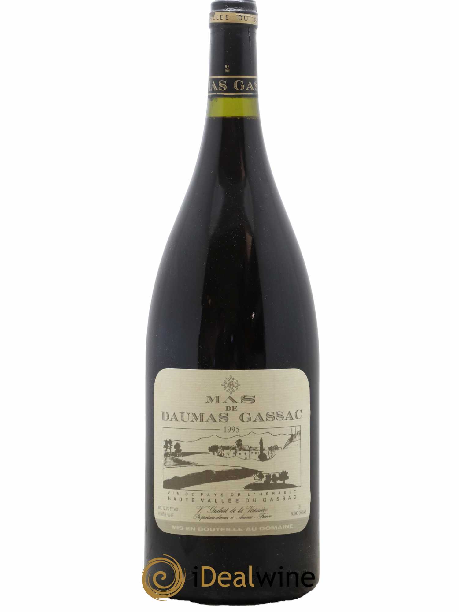 Saint-Guilhem-le-Désert - Cité d'Aniane Mas Daumas Gassac Famille Guibert de La Vaissière 1995 - Lot de 1 magnum - 0