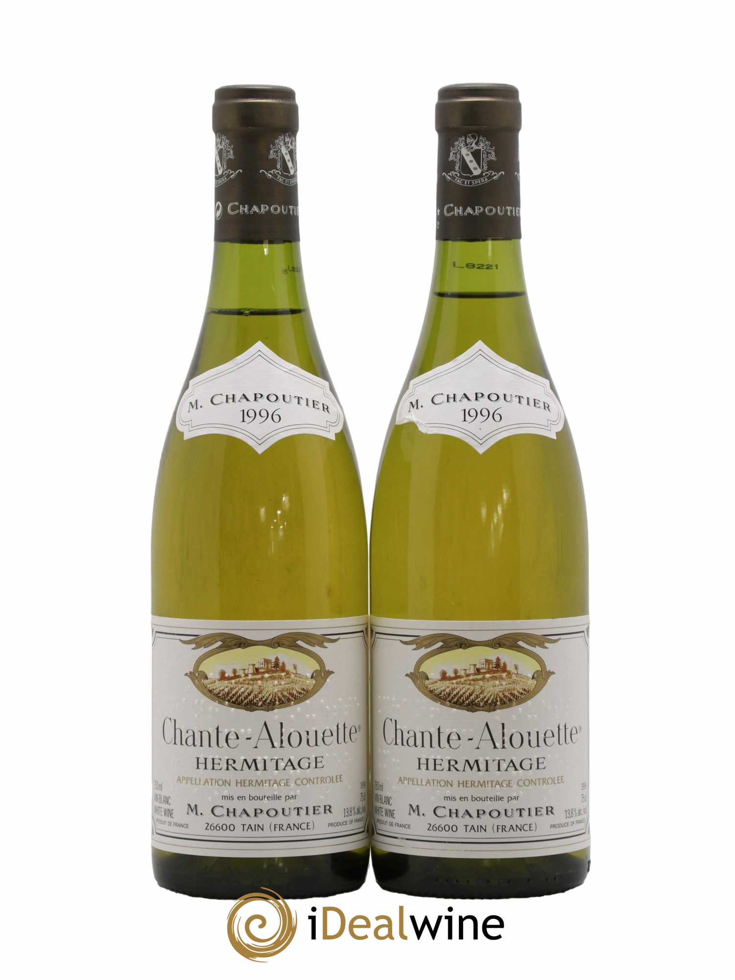 Hermitage Chante Alouette Chapoutier 1996 - Lot de 2 bouteilles - 0