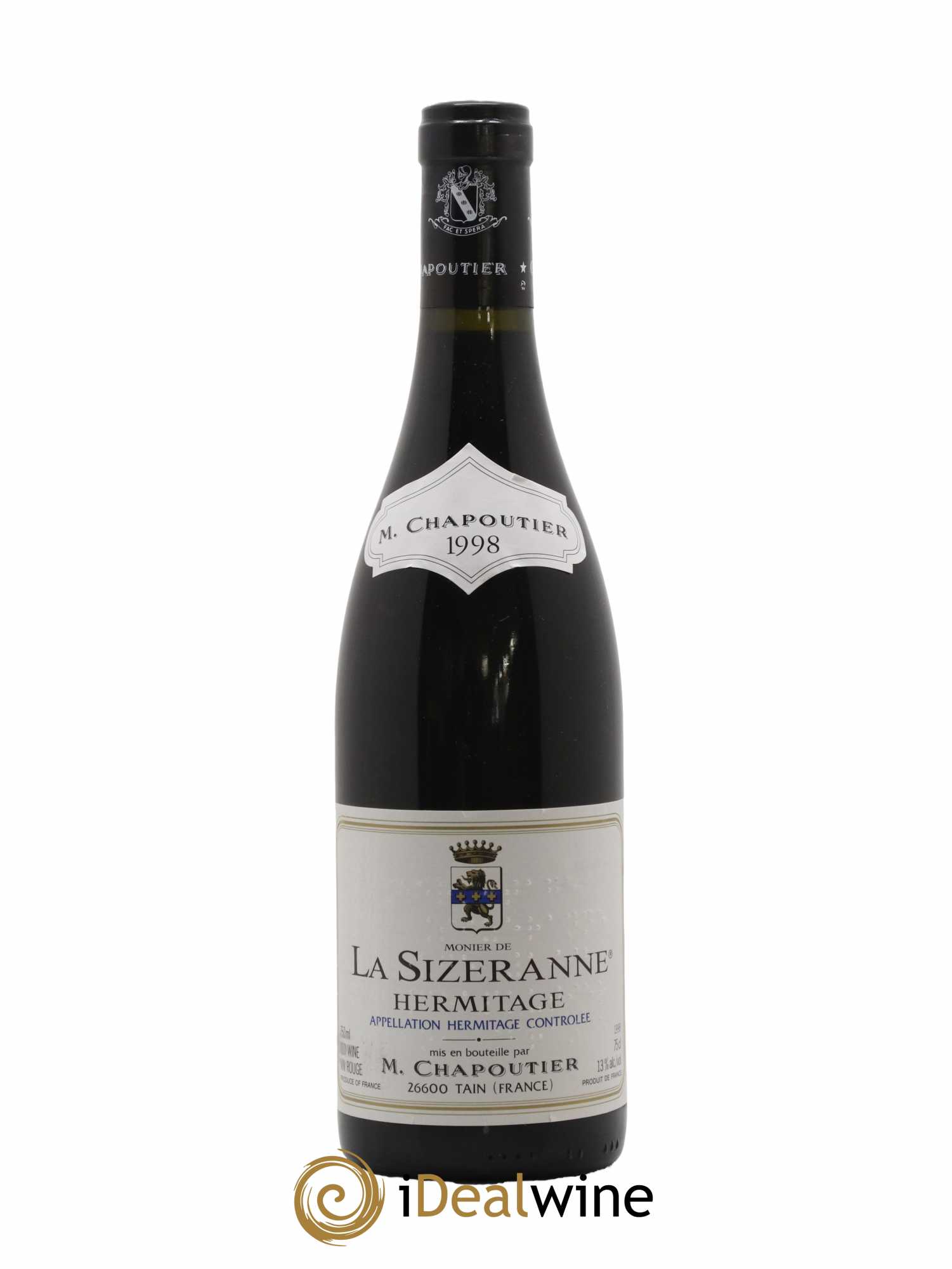 Hermitage Monier de La Sizeranne Chapoutier 1998 - Lot de 1 bouteille - 0