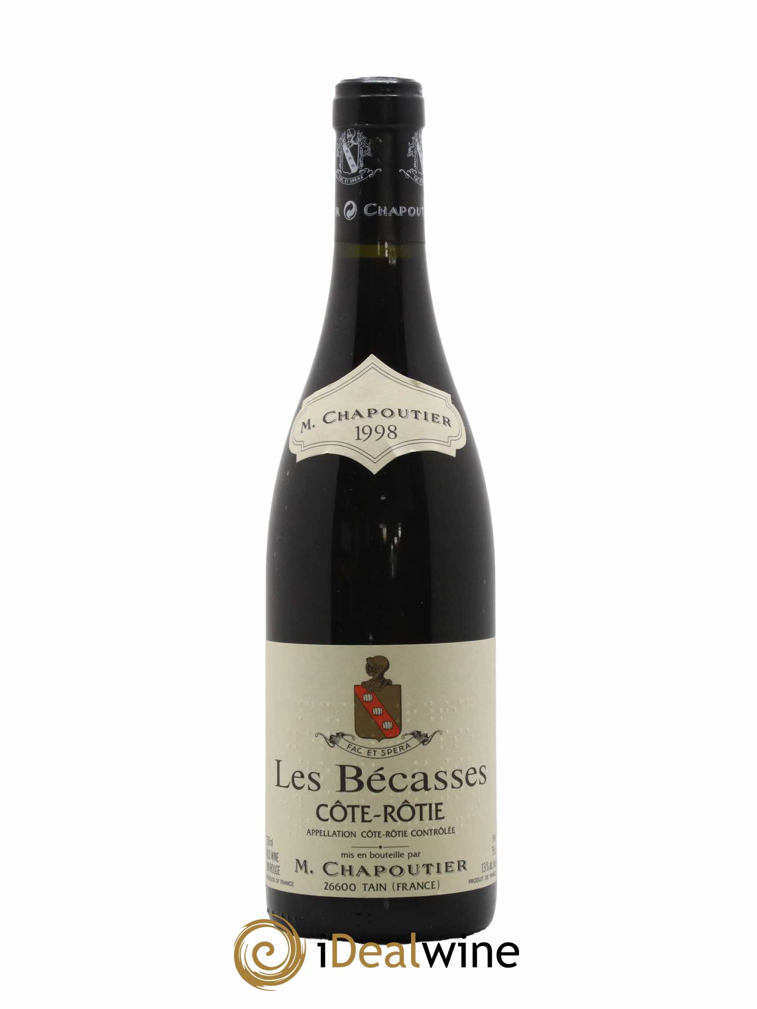 Côte-Rôtie Les Bécasses Chapoutier 1998 - Lot de 1 bouteille - 0