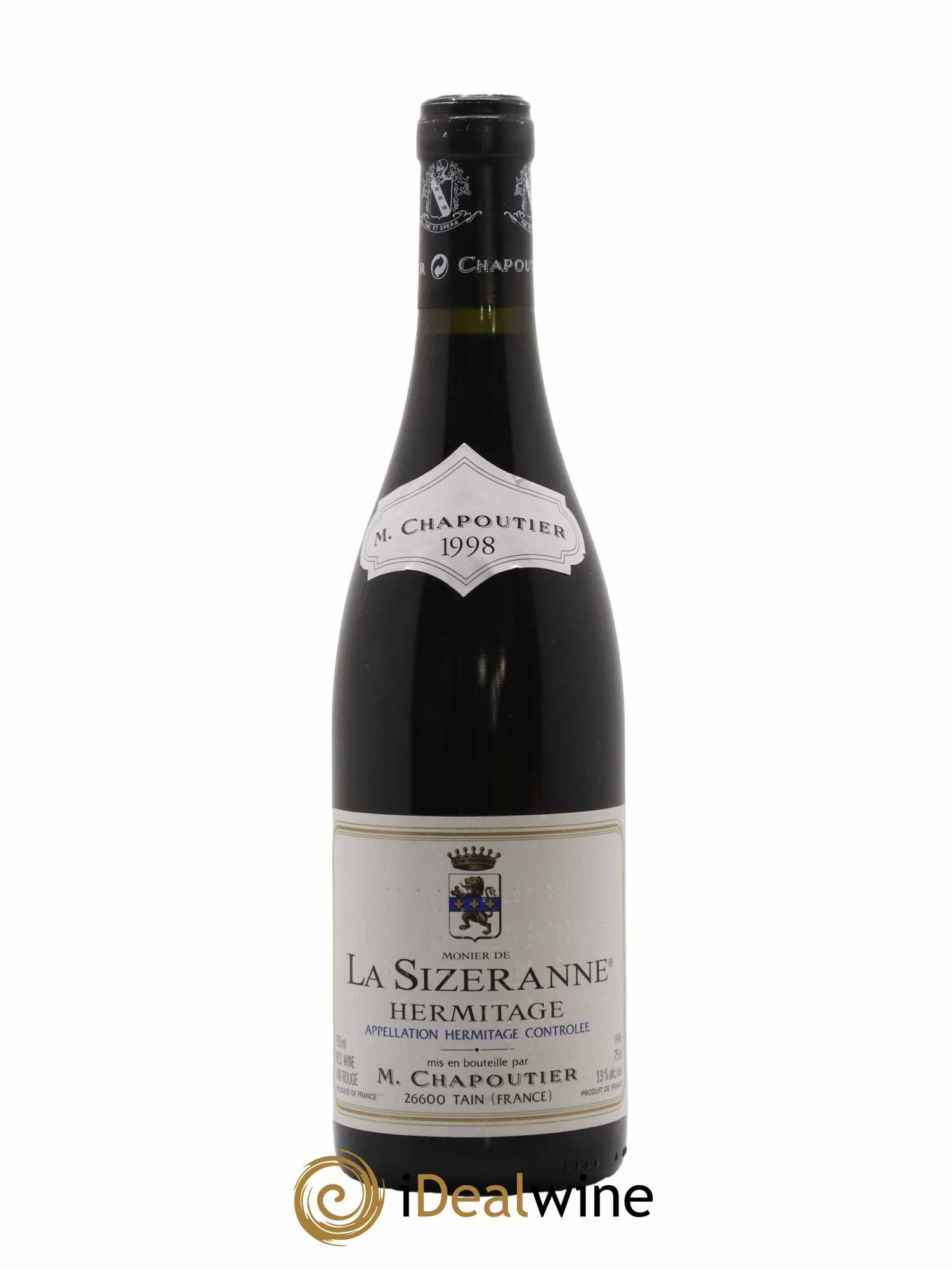 Hermitage Monier de La Sizeranne Chapoutier 1998 - Lot de 1 bouteille - 0