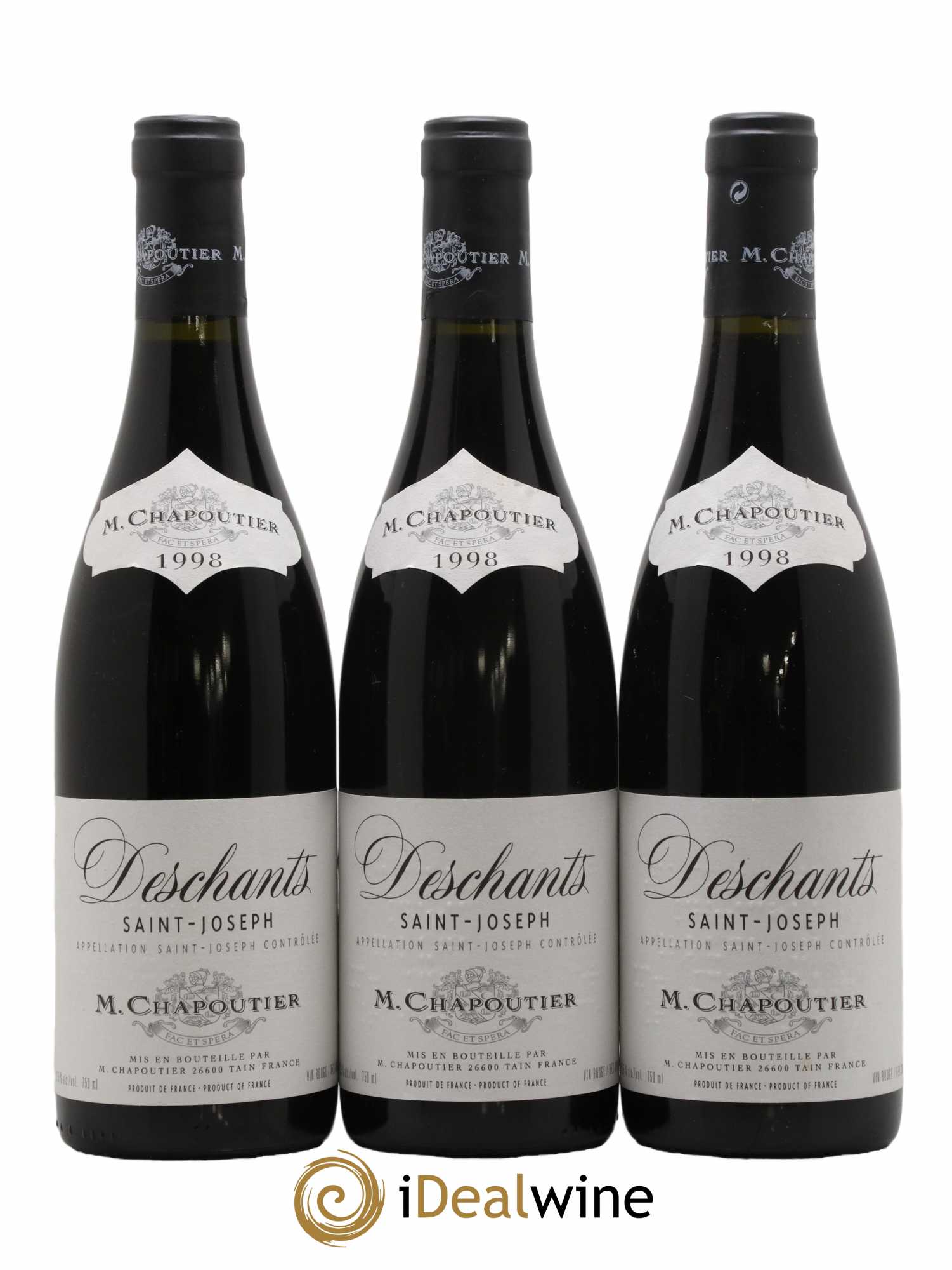 Saint-Joseph M. Chapoutier Deschants 1998 - Lot de 3 bouteilles - 0