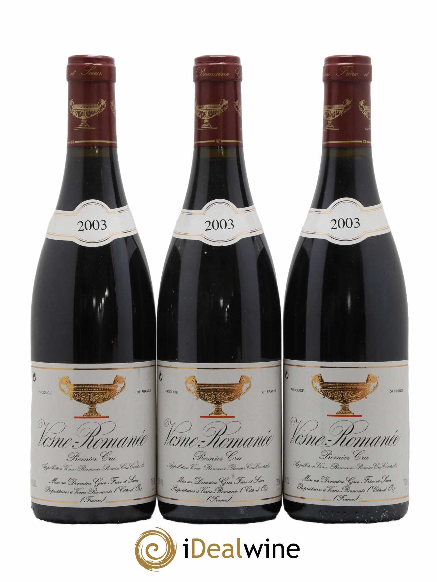 Vosne-Romanée 1er Cru Gros Frère & Soeur 2003 - Posten von 3 Flaschen - 0