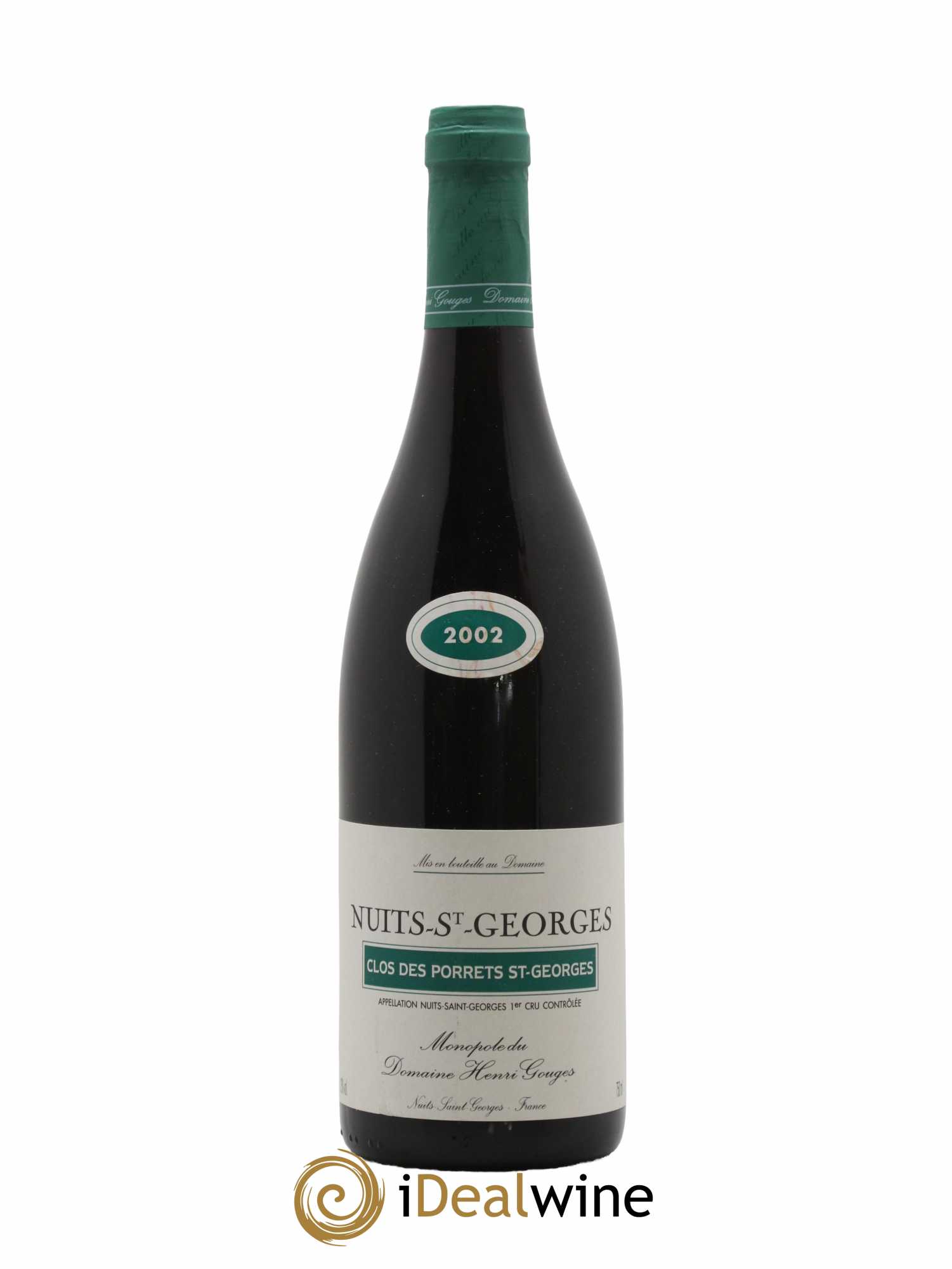 Nuits-Saint-Georges 1er Cru Clos des Porrets St Georges Henri Gouges 2002 - Lot de 1 bouteille - 0