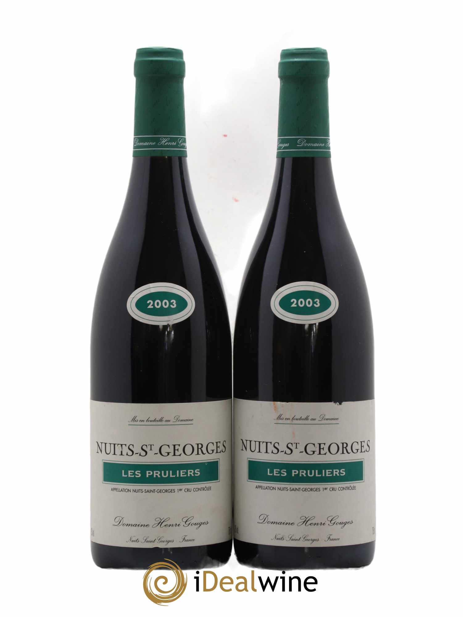 Nuits-Saint-Georges 1er Cru Les Pruliers Henri Gouges 2003 - Posten von 2 Flaschen - 0