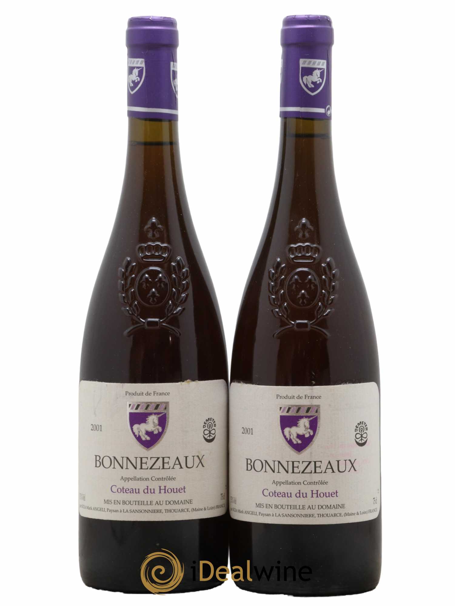 Bonnezeaux Coteau du Houet Mark Angeli (Domaine) - Ferme de la Sansonnière 2001 - Lotto di 2 bottiglie - 0