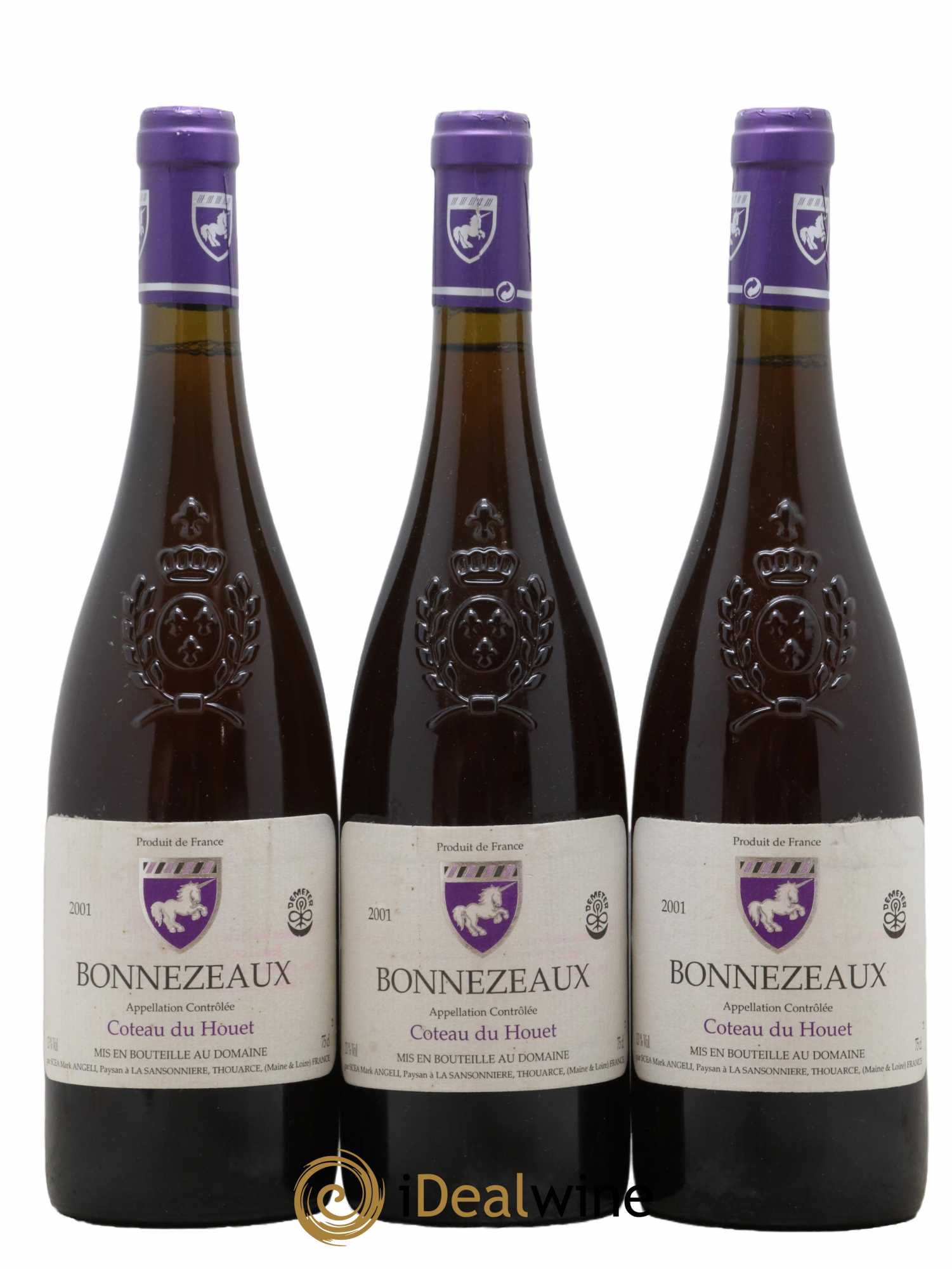 Bonnezeaux Coteau du Houet Mark Angeli (Domaine) - Ferme de la Sansonnière 2001 - Lotto di 3 bottiglie - 0