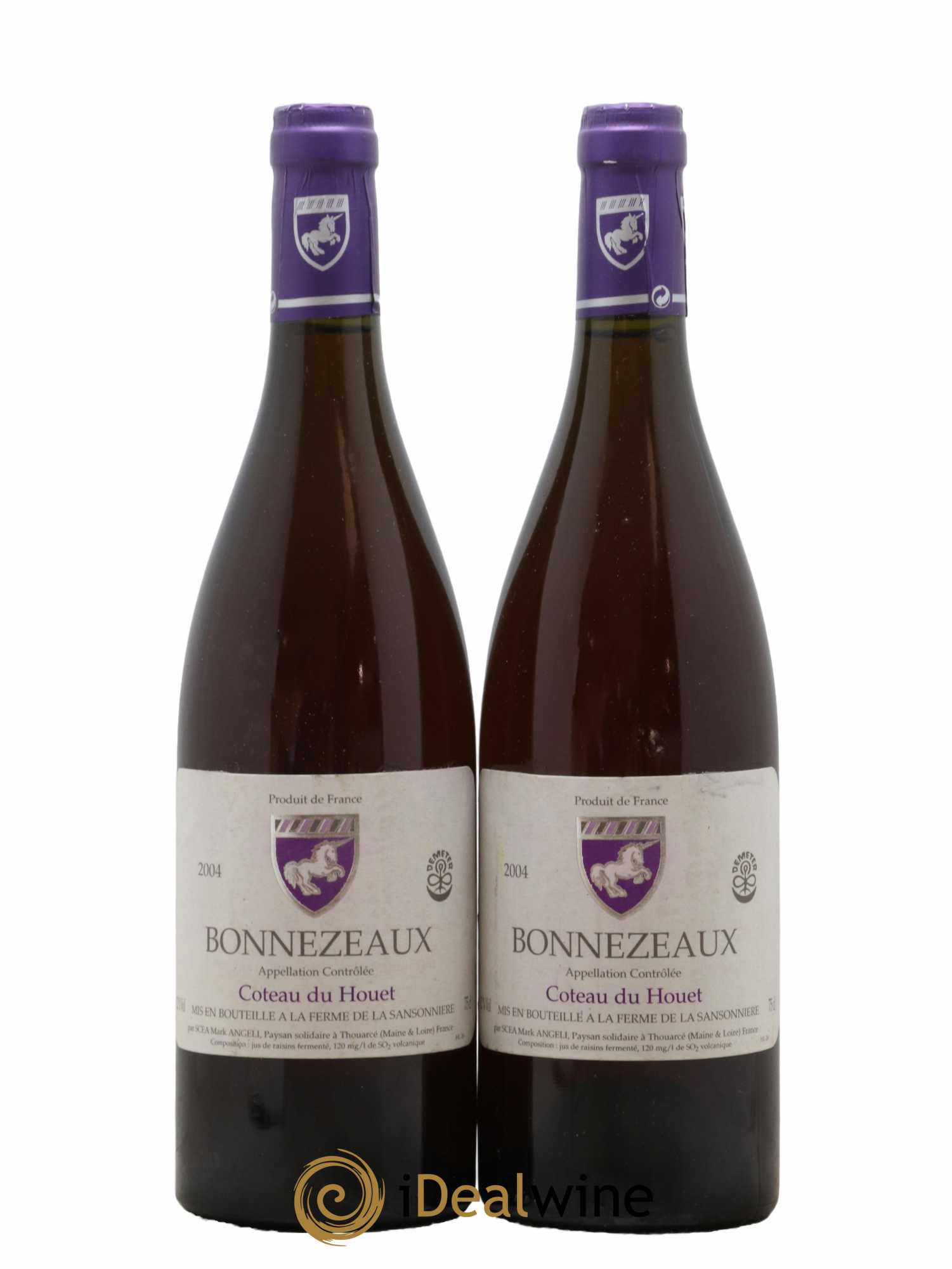 Bonnezeaux Coteau du Houet Mark Angeli (Domaine) - Ferme de la Sansonnière 2004 - Lotto di 2 bottiglie - 0