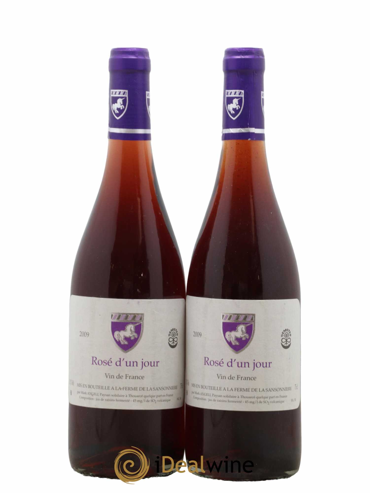 Vin de France Rosé d'un jour Mark Angeli (Domaine) - Ferme de la Sansonnière 2009 - Lot de 2 bouteilles - 0