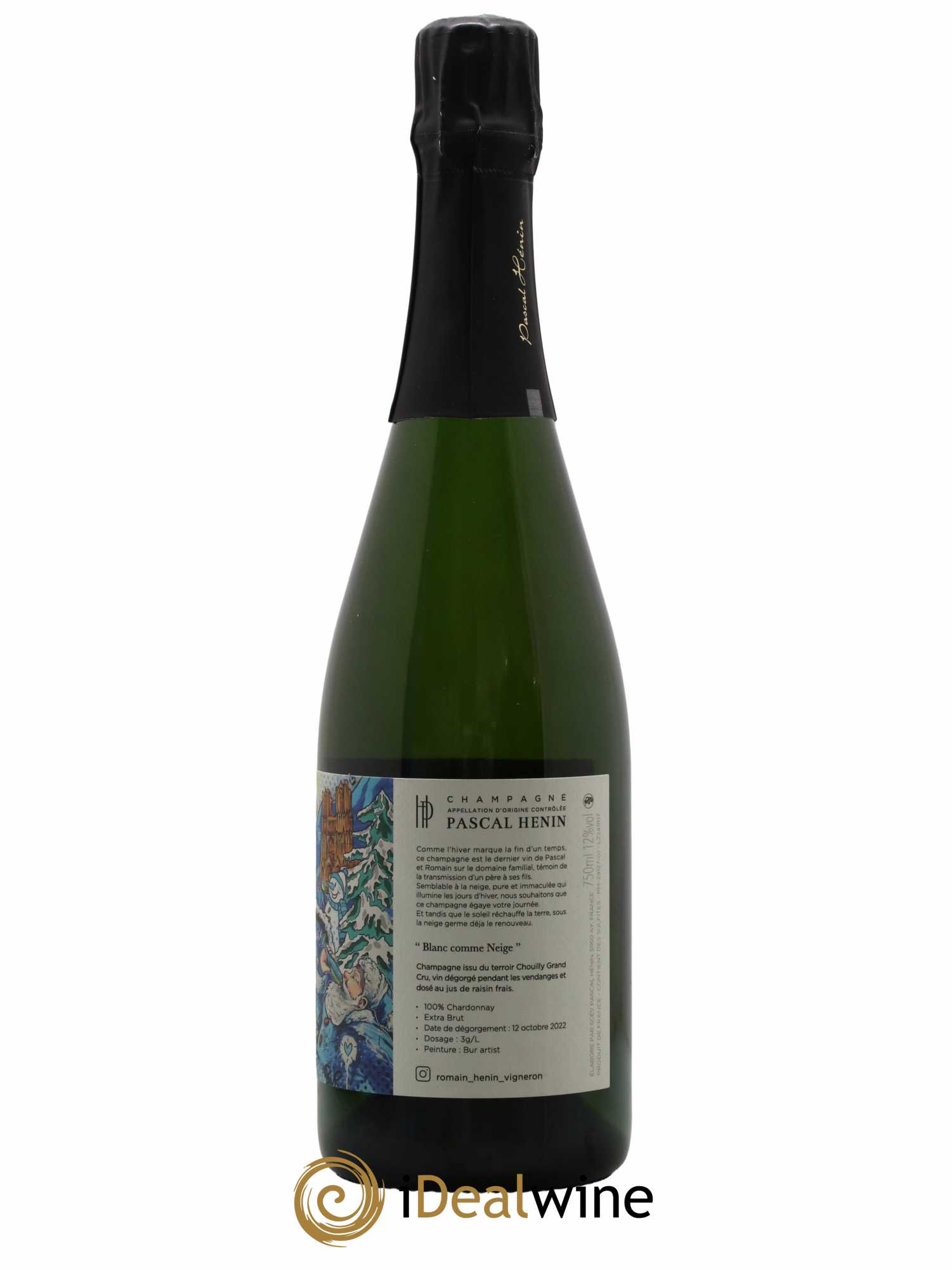 Blanc Comme Neige Pascal Henin - Romain Henin - Lot de 1 bouteille - 1