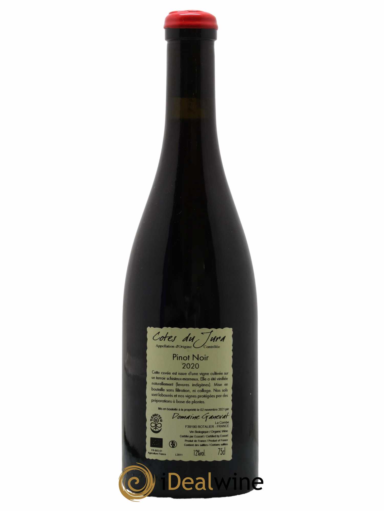 Côtes du Jura Pinot Noir En Billat Jean-François Ganevat (Domaine) 2020 - Lot de 1 bouteille - 1