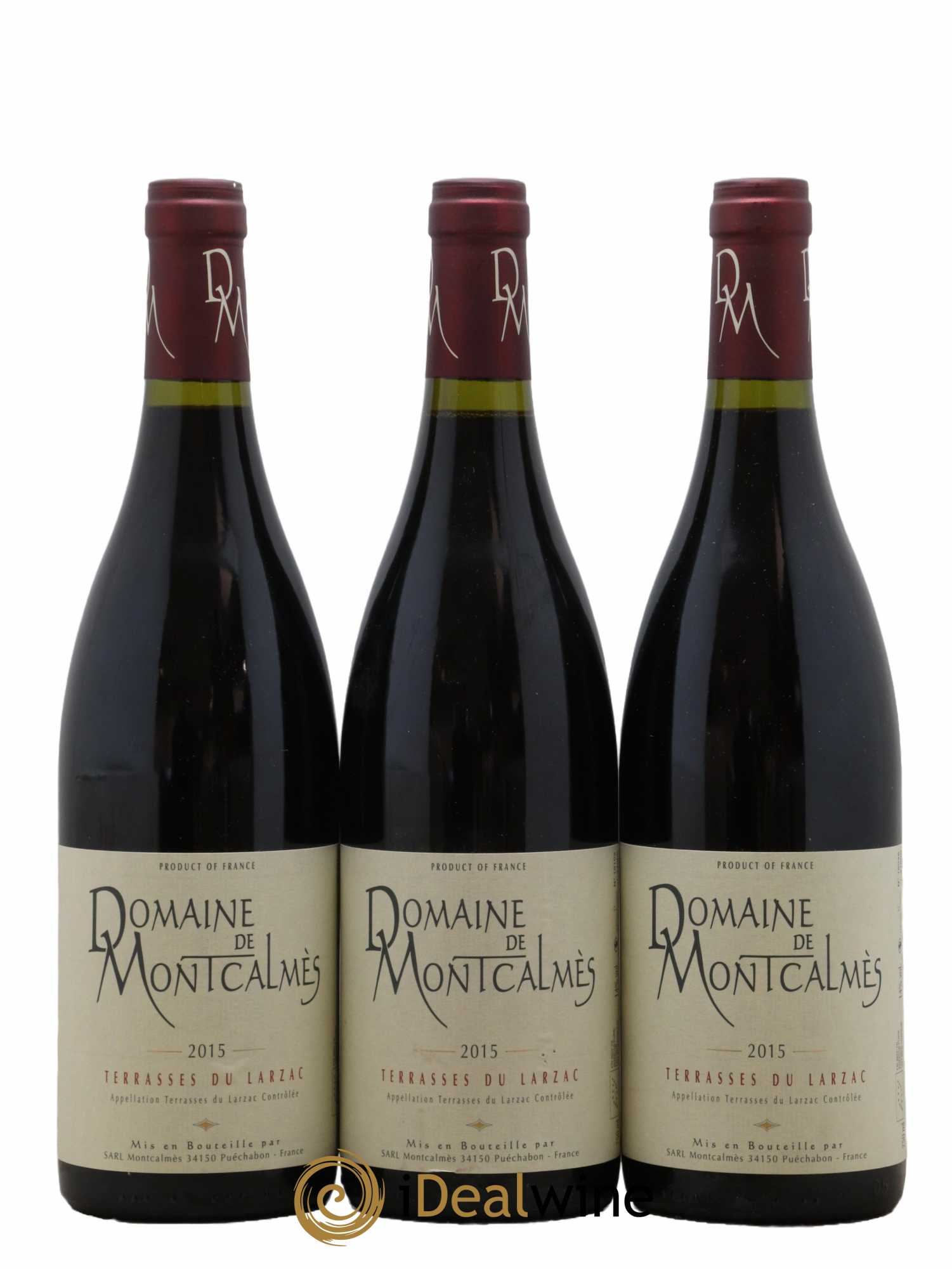 Terrasses du Larzac Domaine de Montcalmès Frédéric Pourtalié 2015 - Lot de 3 bouteilles - 0