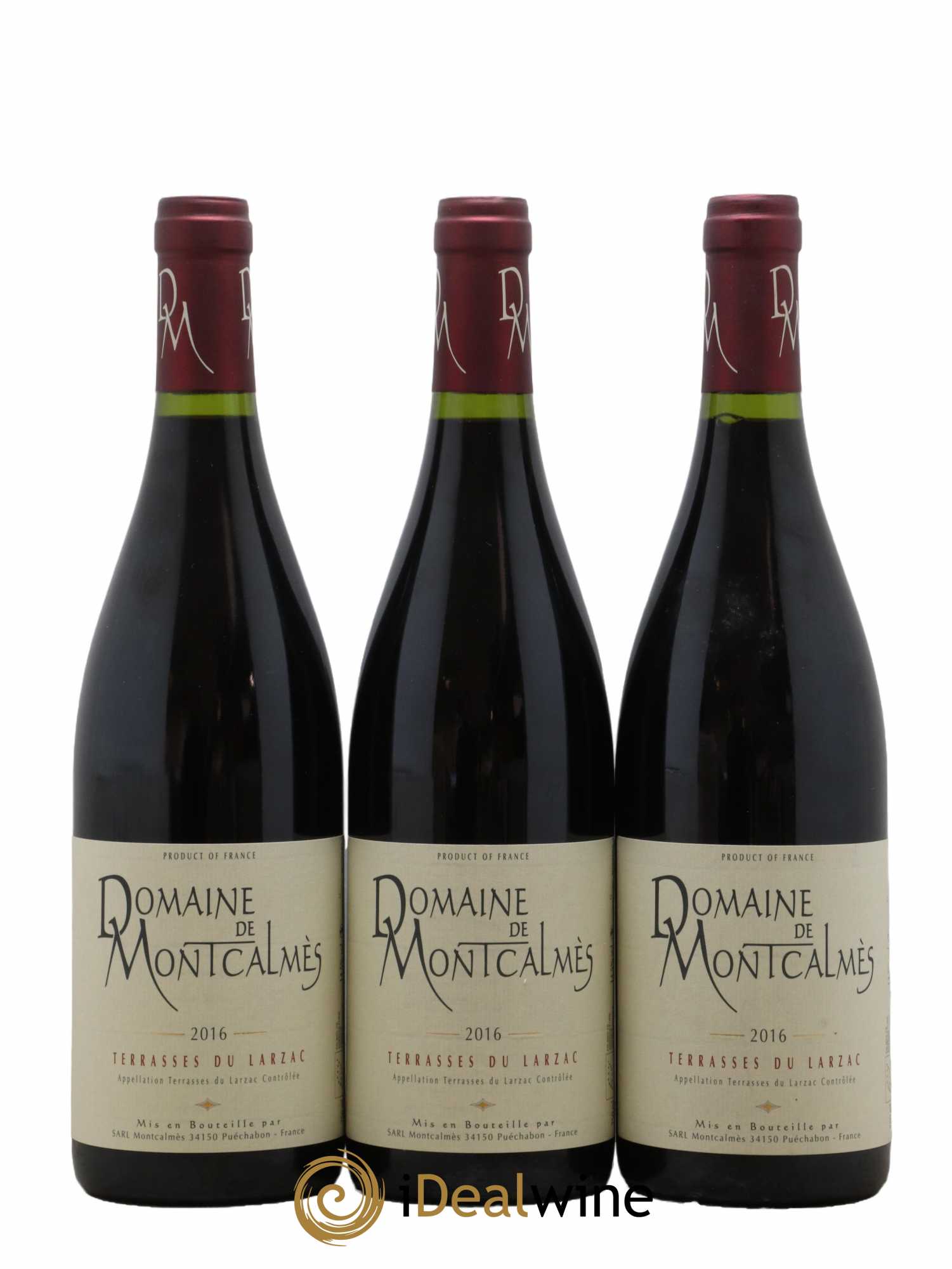 Terrasses du Larzac Domaine de Montcalmès Frédéric Pourtalié 2016 - Lot de 3 bouteilles - 0