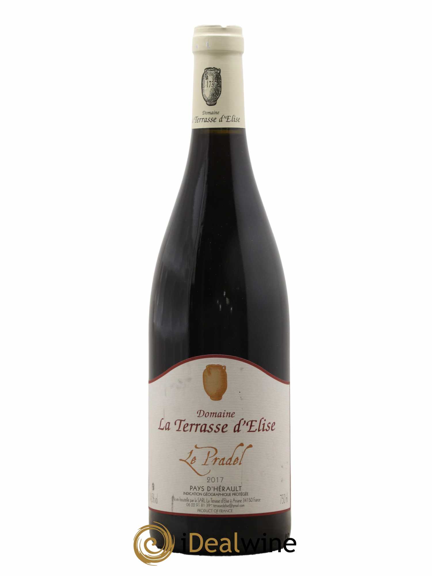 Pays d'Hérault Le Pradel Terrasse d'Elise (Domaine de la) 2017 - Lot de 1 bouteille - 0