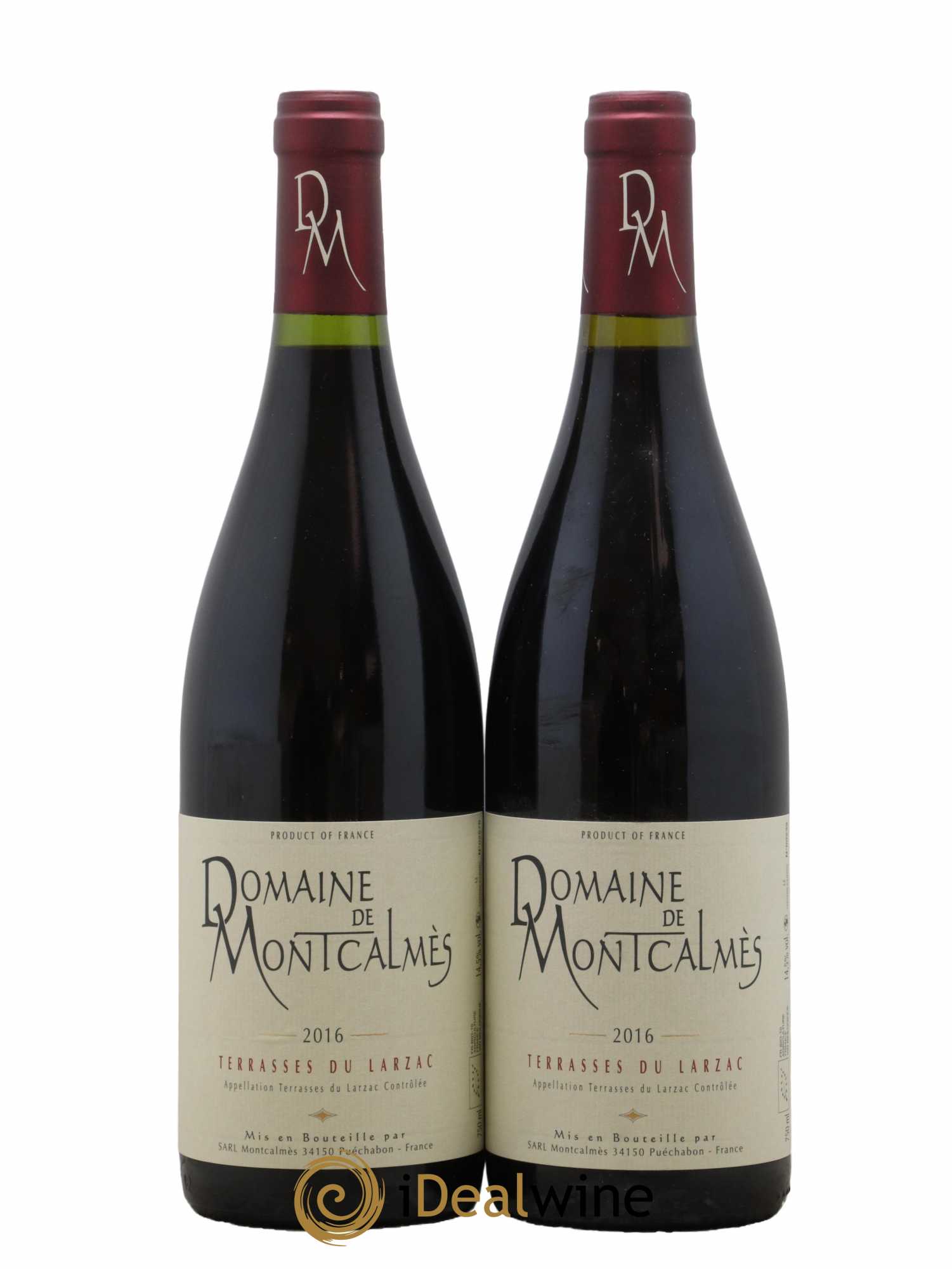 Terrasses du Larzac Domaine de Montcalmès Frédéric Pourtalié 2016 - Lot de 2 bouteilles - 0