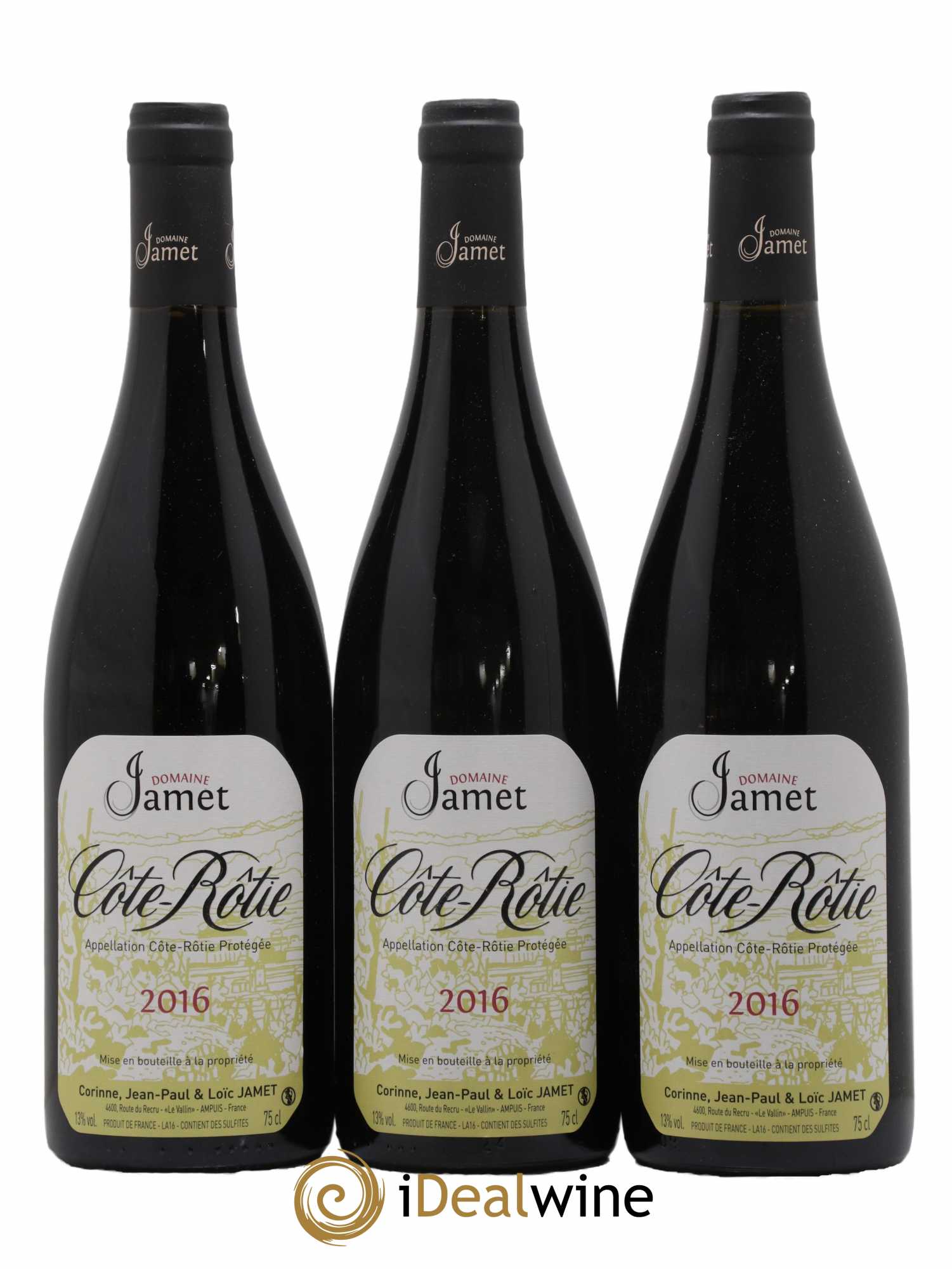 Côte-Rôtie Jamet (Domaine) 2016 - Lot de 3 bouteilles - 0