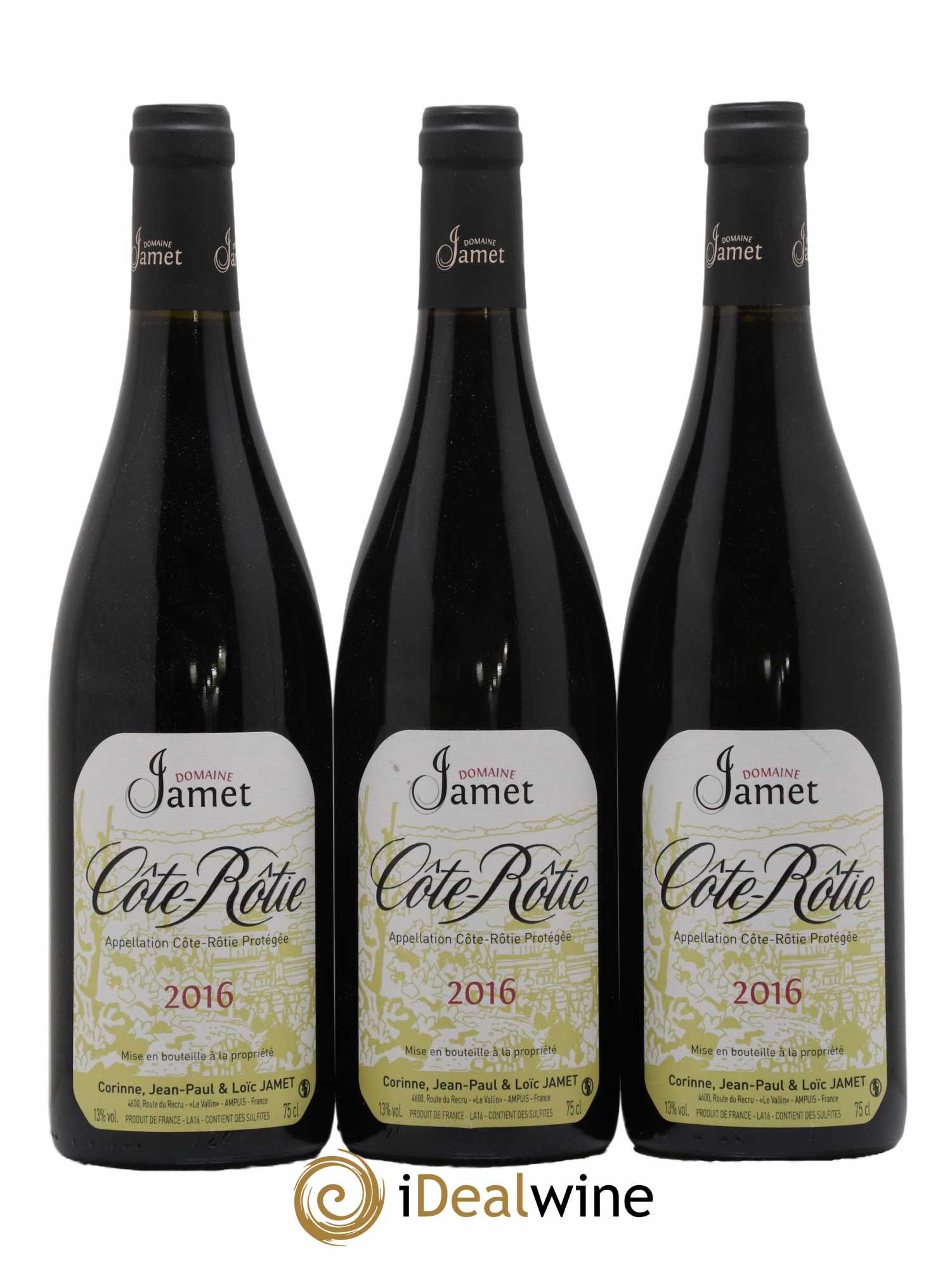 Côte-Rôtie Jamet (Domaine) 2016 - Lot de 3 bouteilles - 0
