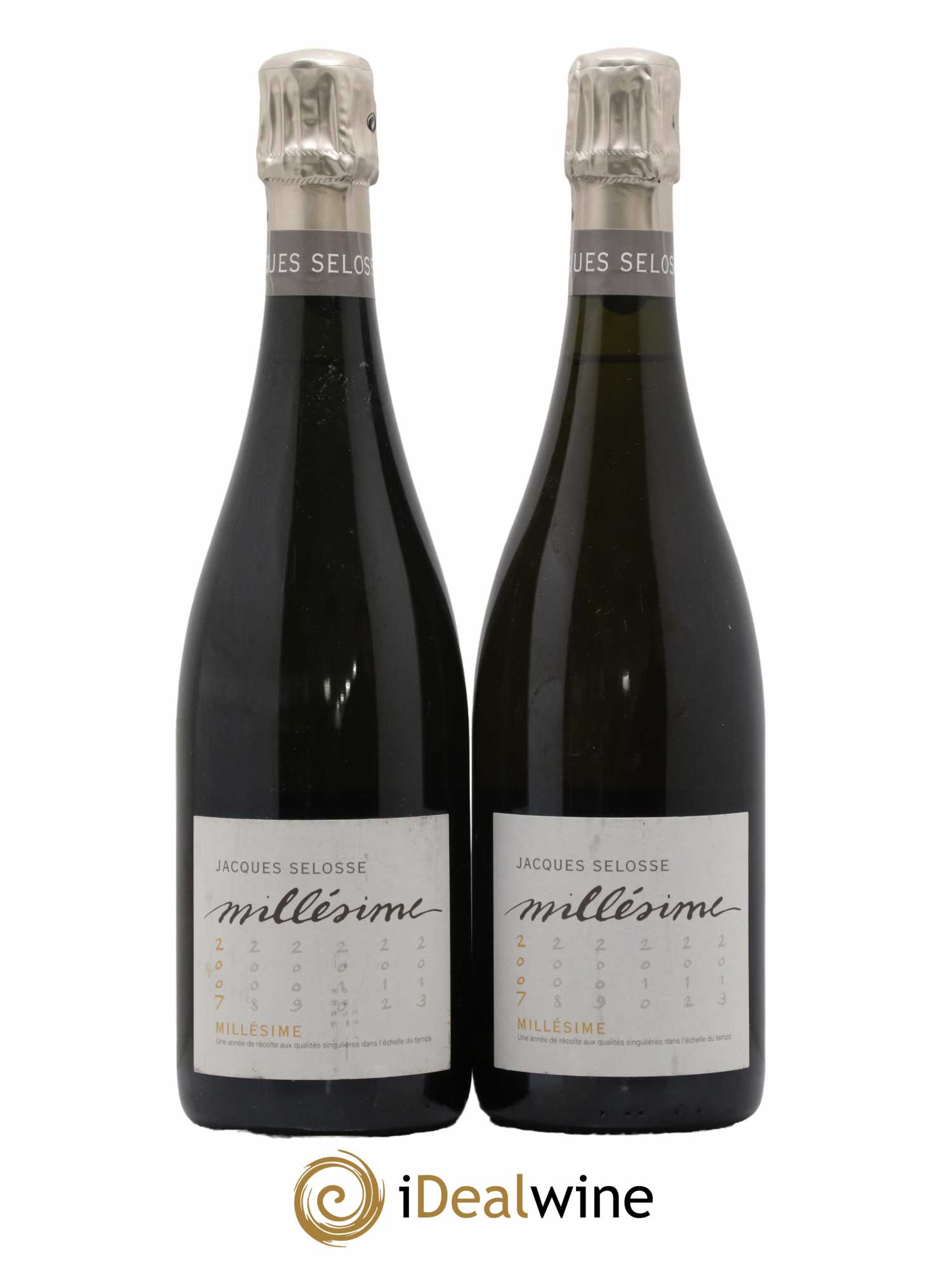 1er Cru Millésimé Extra-Brut Jacques Selosse 2007 - Lot de 2 bouteilles - 0