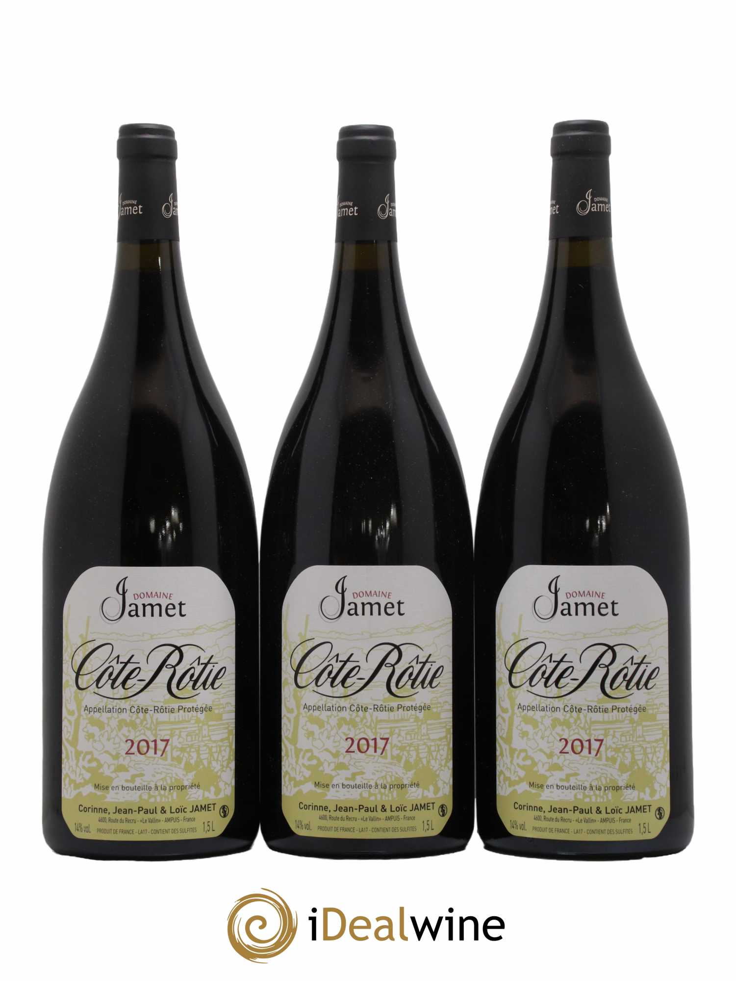 Côte-Rôtie Jamet (Domaine) 2017 - Lot de 3 magnums - 0