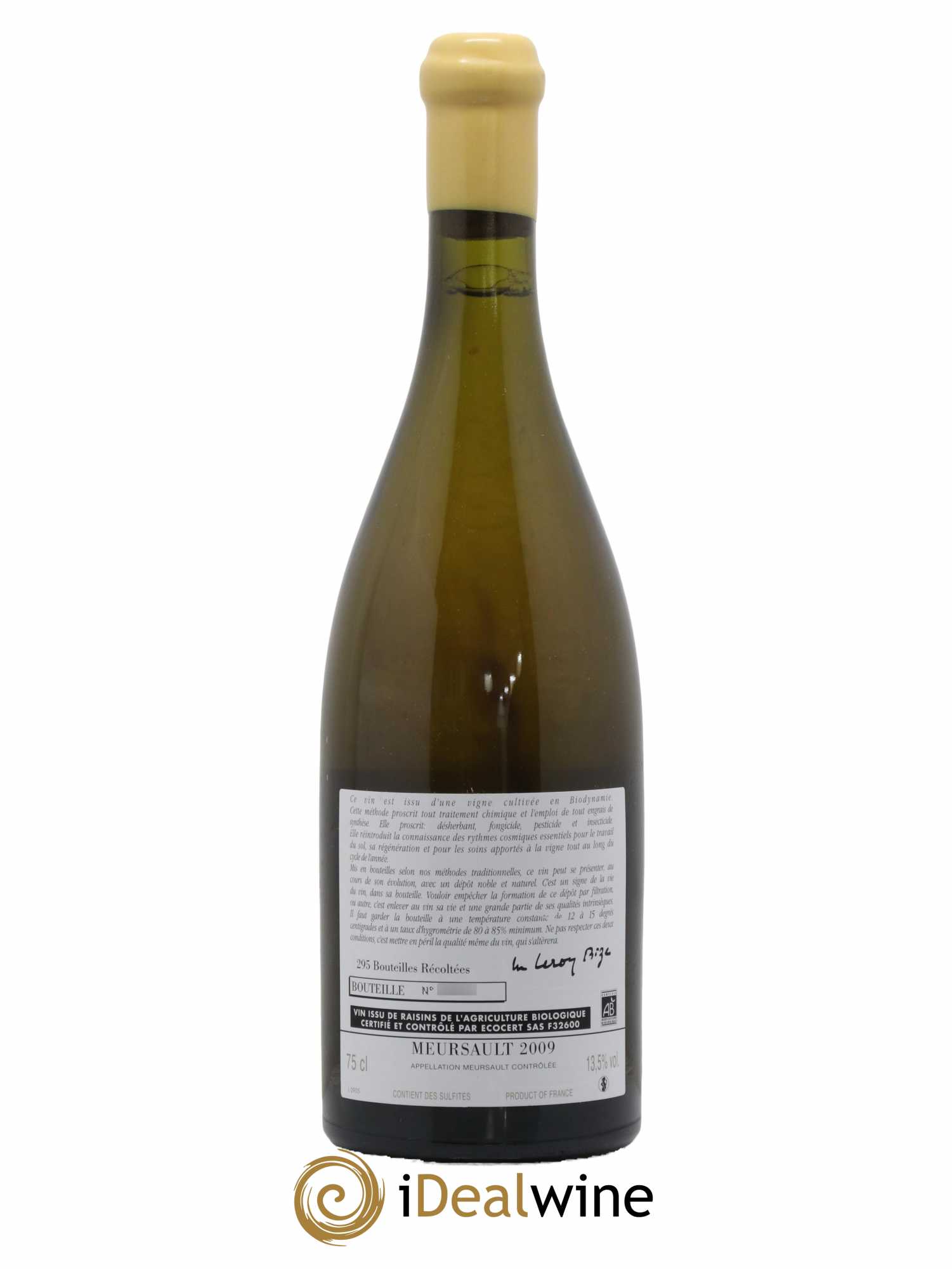 Meursault d'Auvenay (Domaine) 2009 - Lot de 1 bouteille - 1