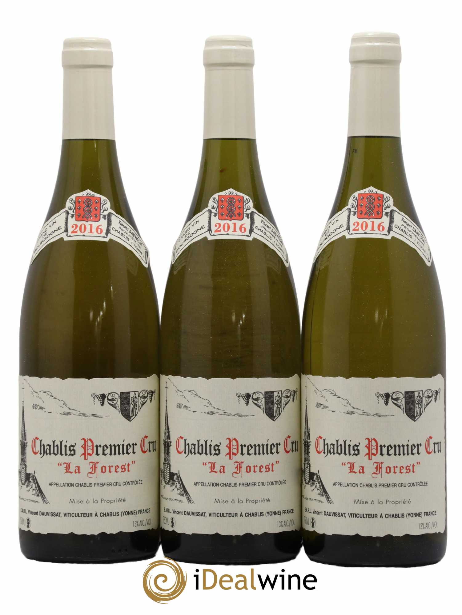 Chablis 1er Cru La Forest Vincent Dauvissat (Domaine) 2016 - Lot de 3 bouteilles - 0