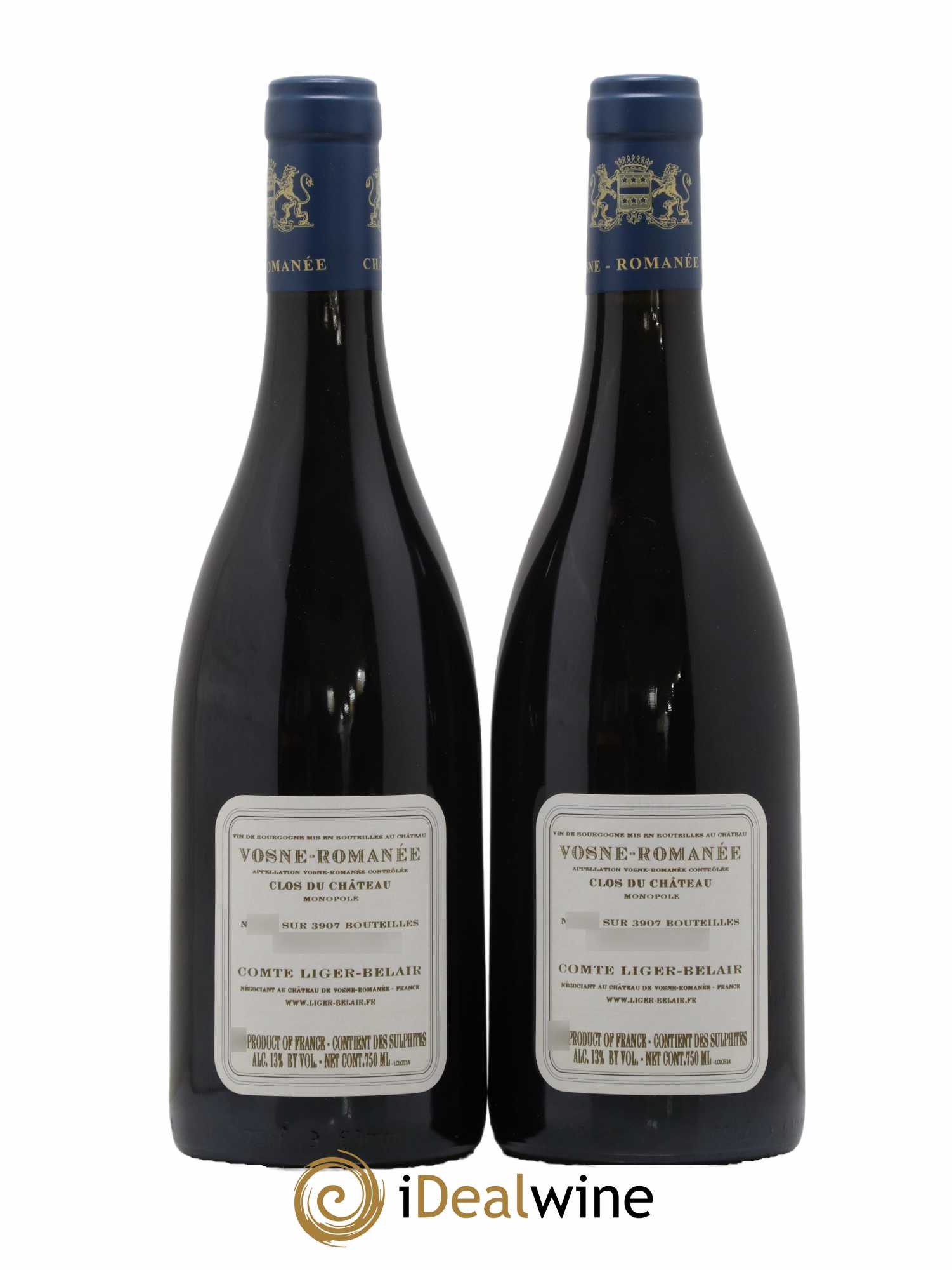 Vosne-Romanée Clos du Château Comte Liger-Belair (Domaine du) 2014 - Lot of 2 bottles - 1
