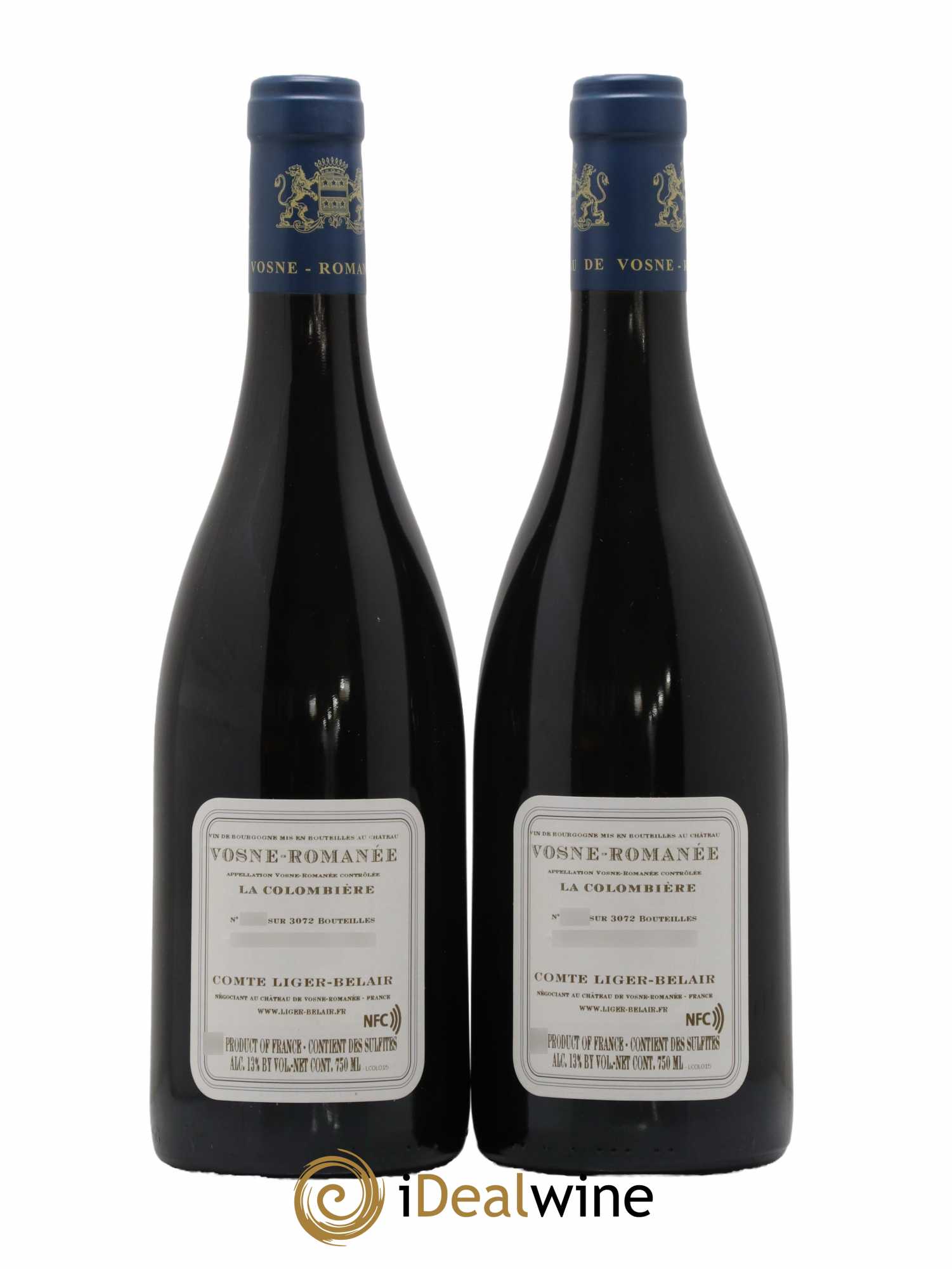 Vosne-Romanée La Colombière Comte Liger-Belair (Domaine du) 2015 - Lot of 2 bottles - 1