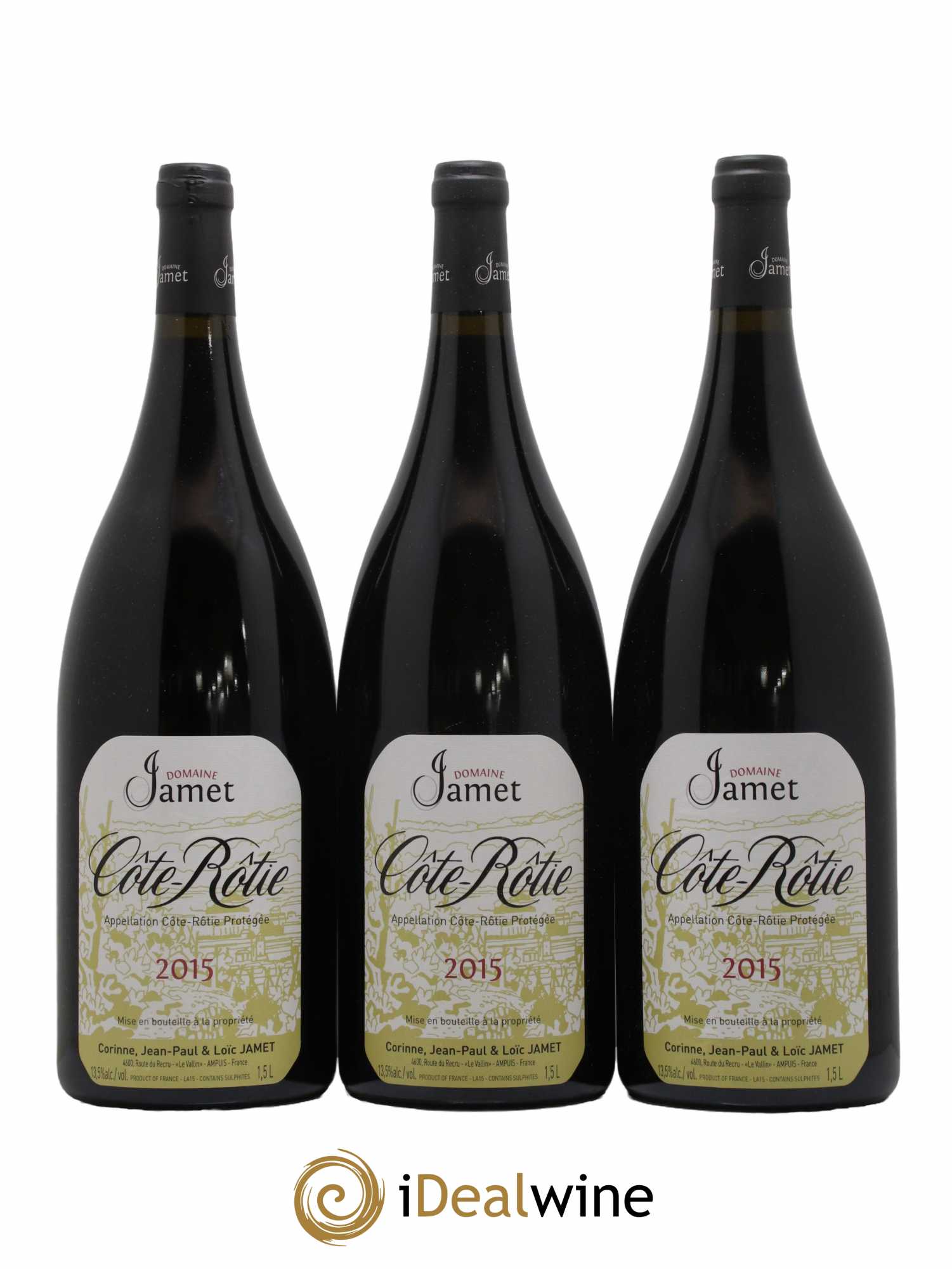 Côte-Rôtie Jamet (Domaine) 2015 - Lot de 3 magnums - 0