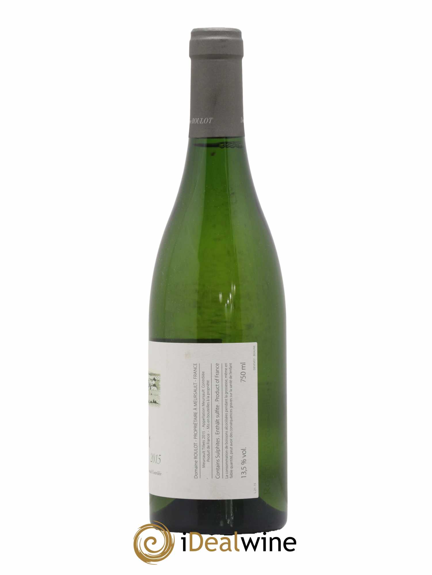 Meursault Les Tillets Roulot (Domaine) 2015 - Lot de 1 bouteille - 1