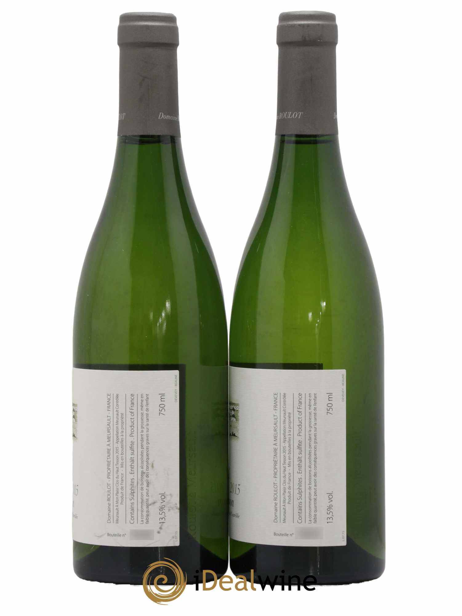 Meursault A mon plaisir Clos du Haut Tesson Roulot (Domaine) 2015 - Lot de 2 bouteilles - 1