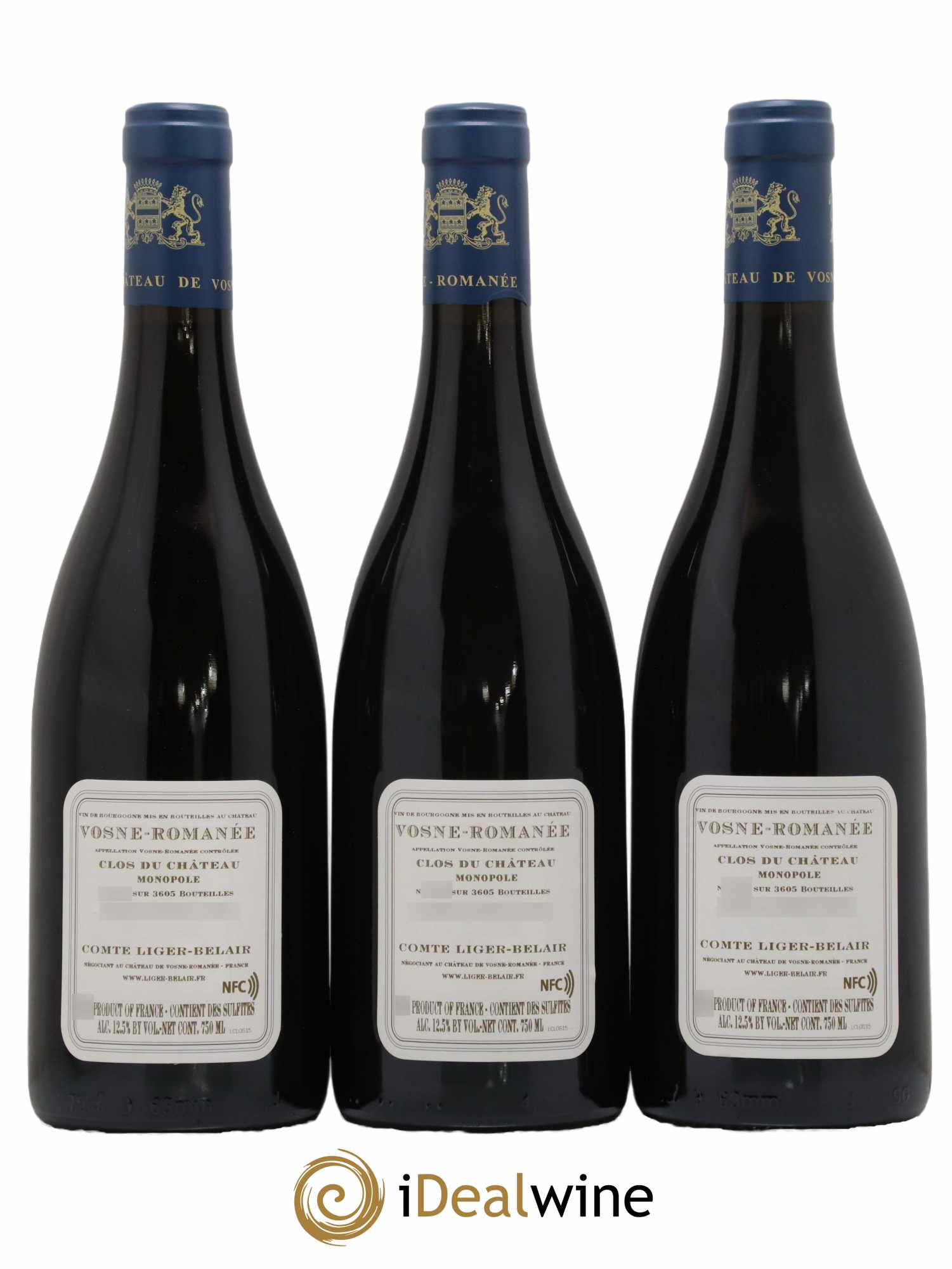 Vosne-Romanée Clos du Château Comte Liger-Belair (Domaine du) 2015 - Posten von 3 Flaschen - 1