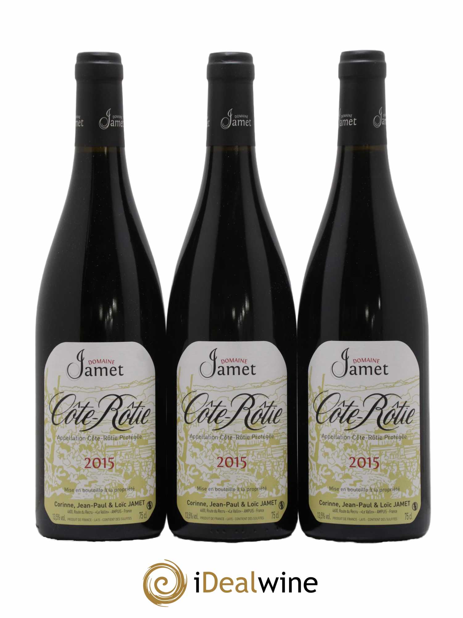 Côte-Rôtie Jamet (Domaine) 2015 - Lot de 3 bouteilles - 0