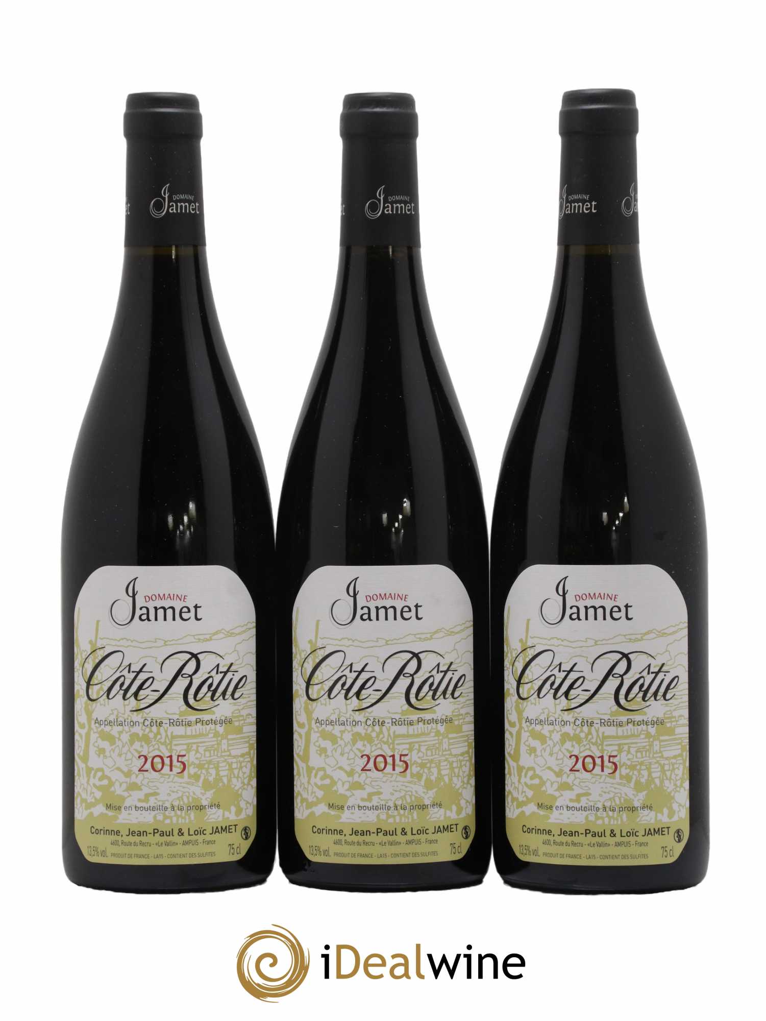 Côte-Rôtie Jamet (Domaine) 2015 - Lot de 3 bouteilles - 0