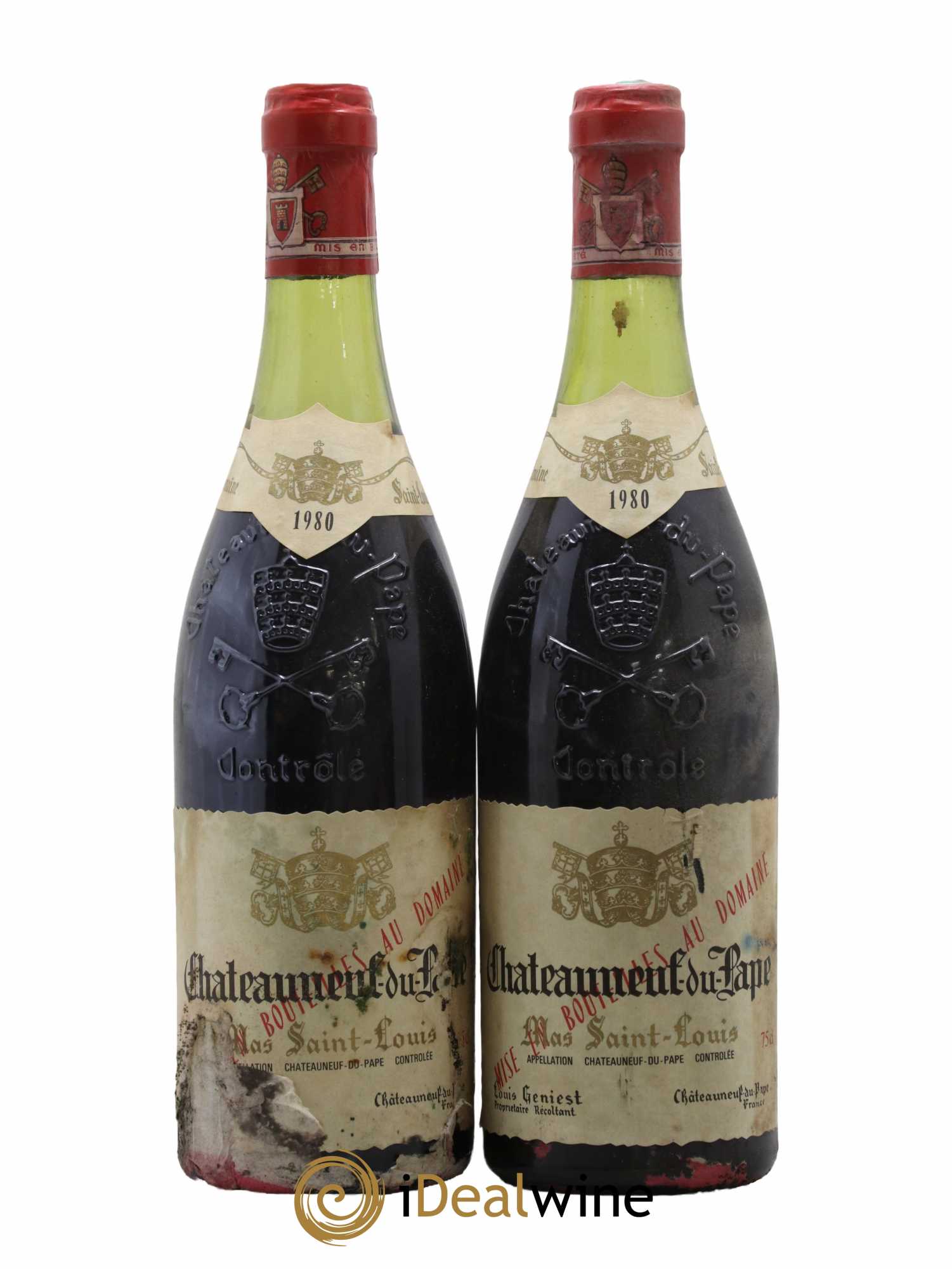 Châteauneuf-du-Pape Tradition Mas Saint-Louis 1980 - Lot de 2 bouteilles - 0