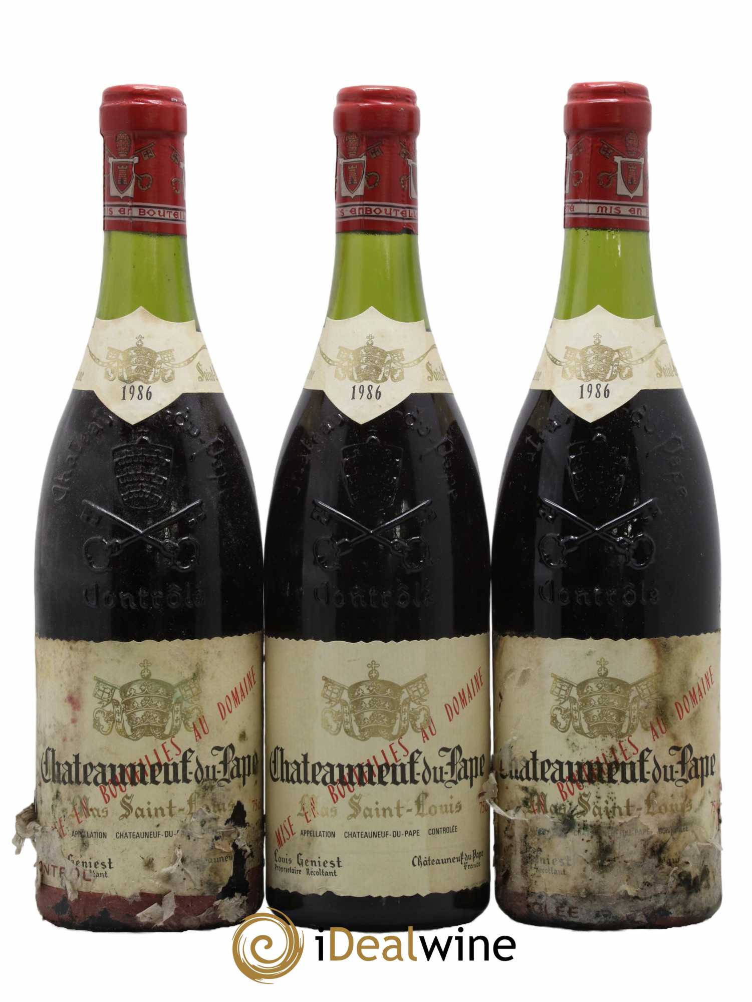 Châteauneuf-du-Pape Tradition Mas Saint-Louis 1986 - Lot de 3 bouteilles - 0