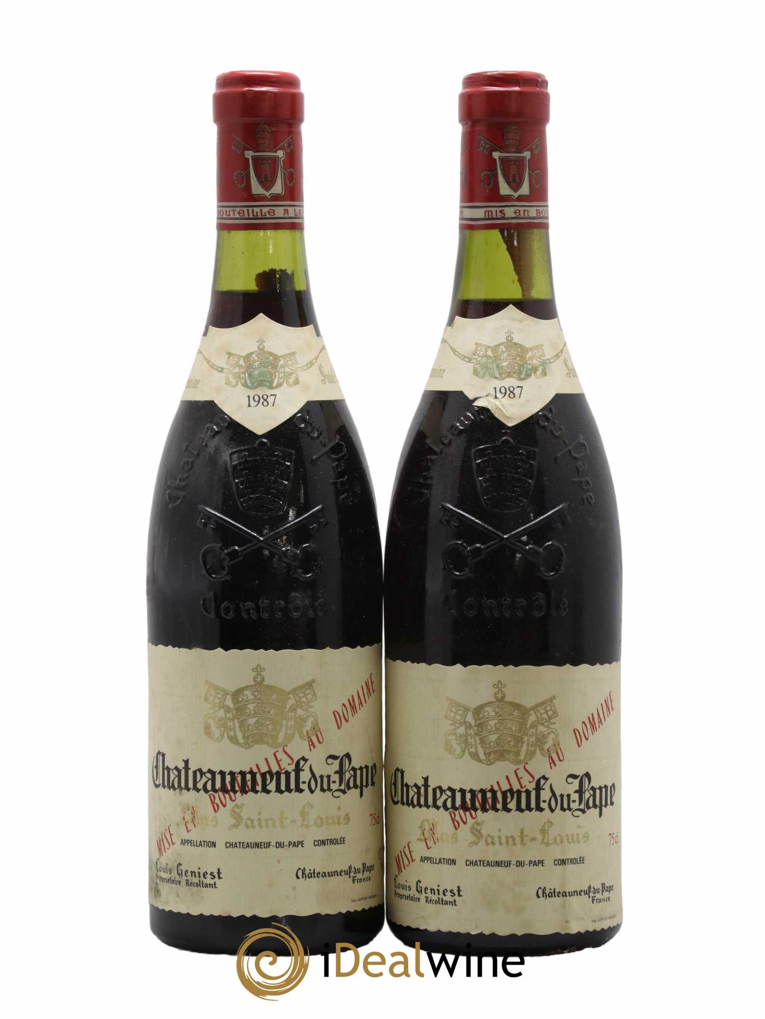 Châteauneuf-du-Pape Tradition Mas Saint-Louis 1987 - Lot de 2 bouteilles - 0