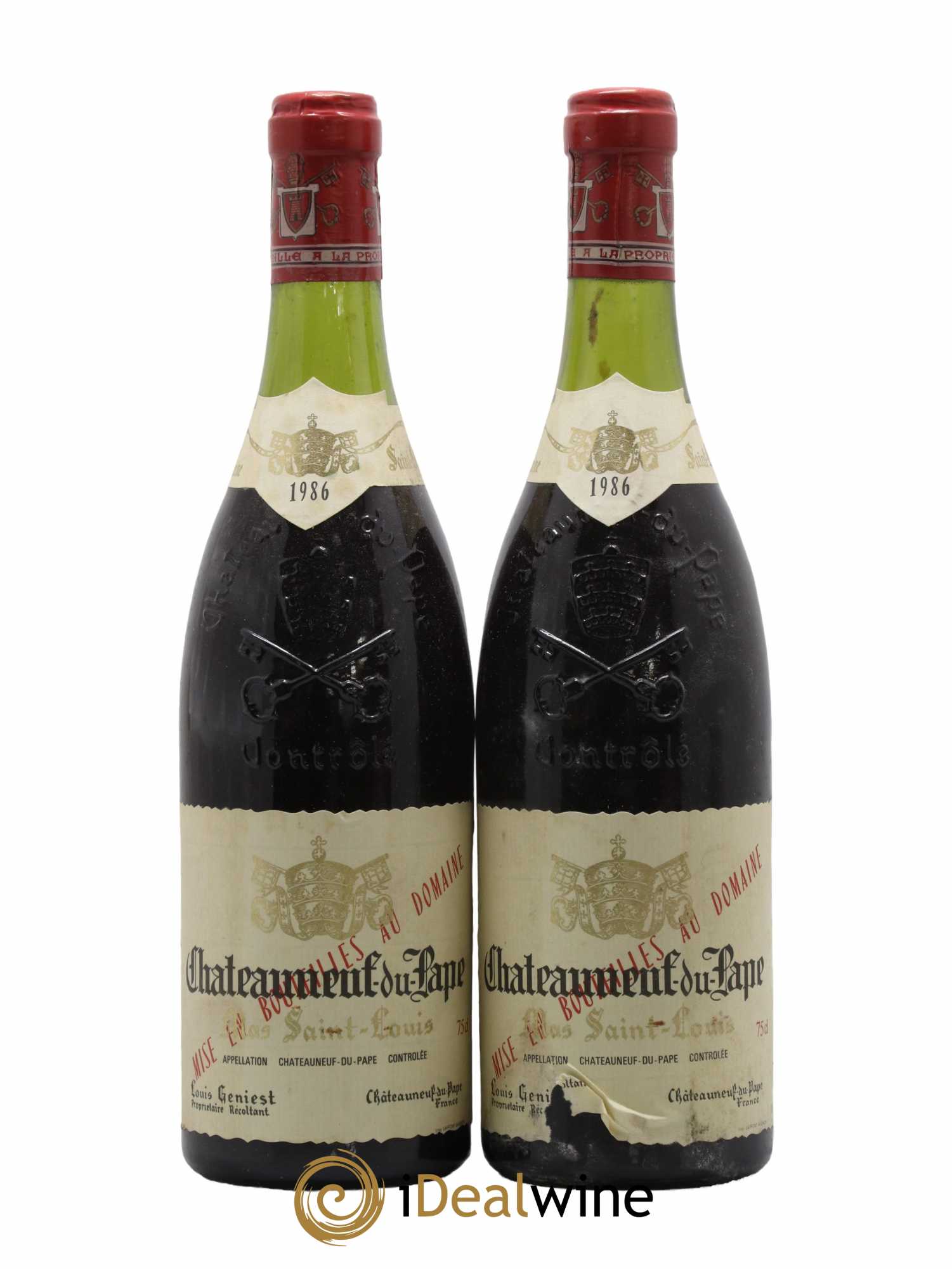 Châteauneuf-du-Pape Tradition Mas Saint-Louis 1986 - Lot de 2 bouteilles - 0