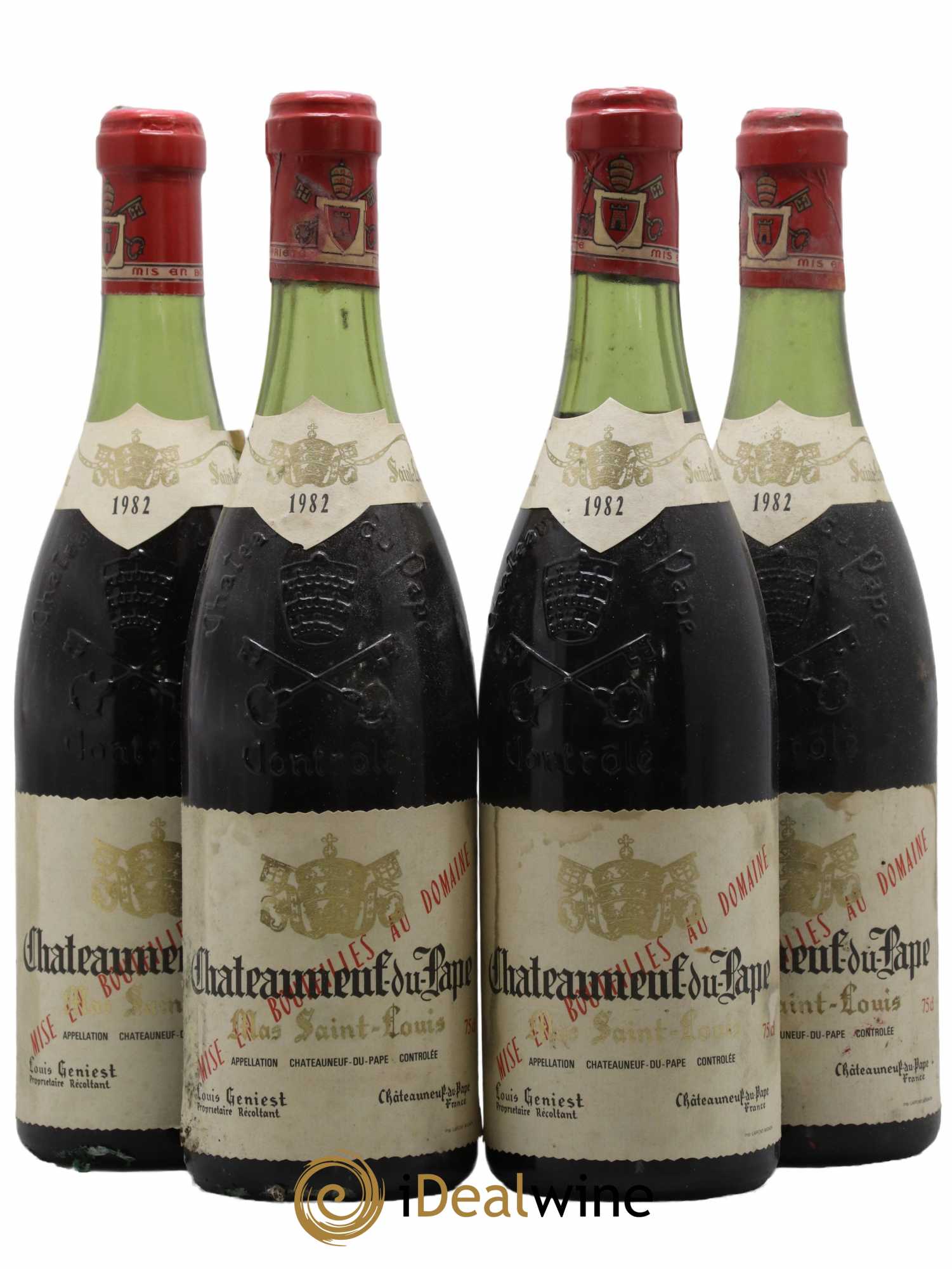 Châteauneuf-du-Pape Tradition Mas Saint-Louis 1982 - Lot de 4 bouteilles - 0
