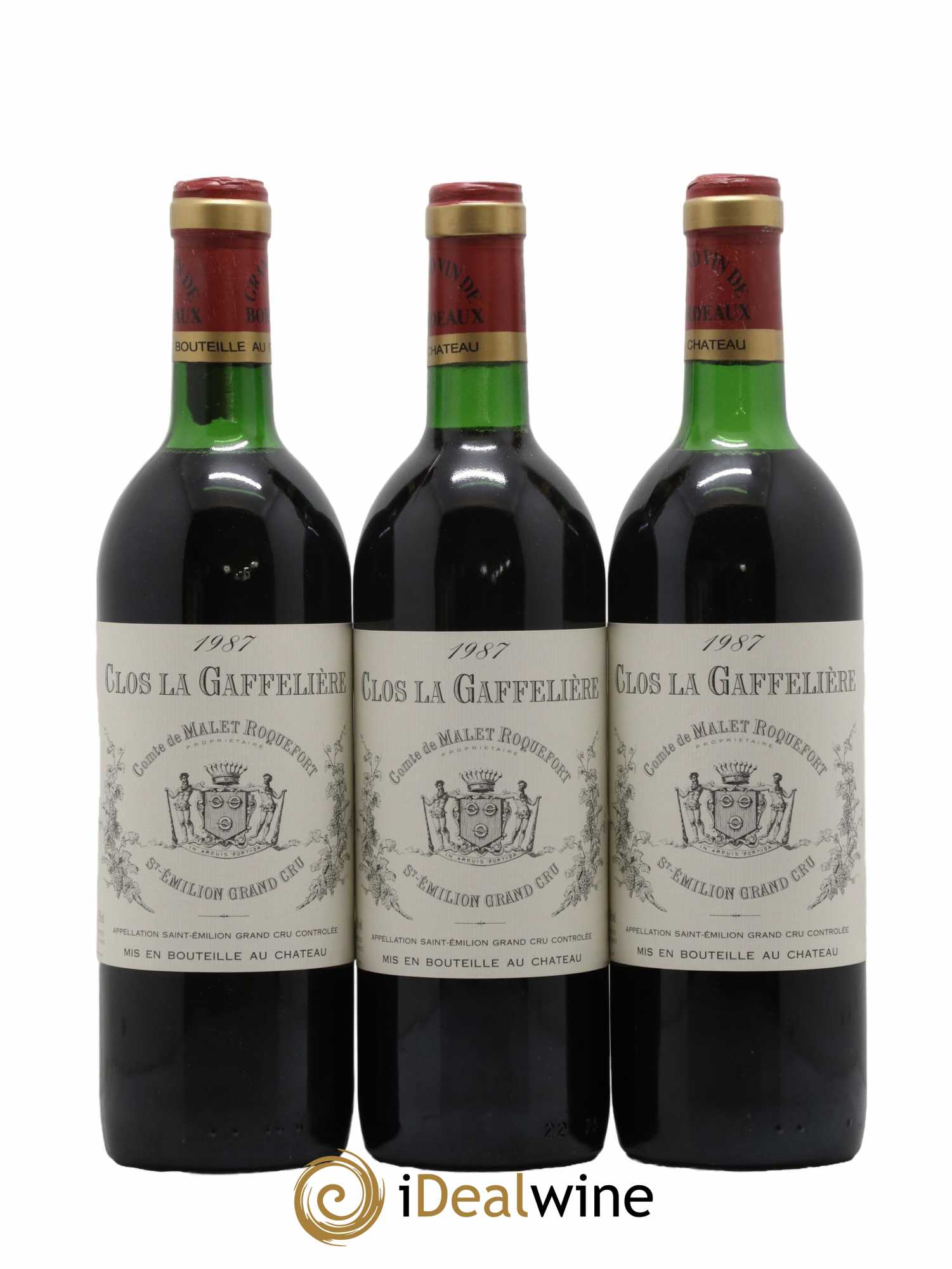 Clos la Gaffelière 1987 - Lot de 3 bouteilles - 0