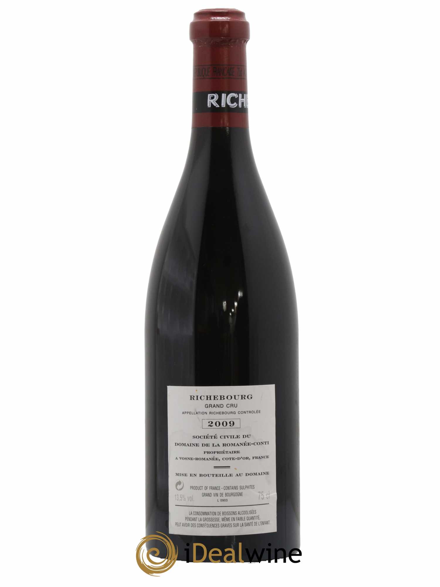 Richebourg Grand Cru Domaine de la Romanée-Conti 2009 - Lot of 1 bottle - 1