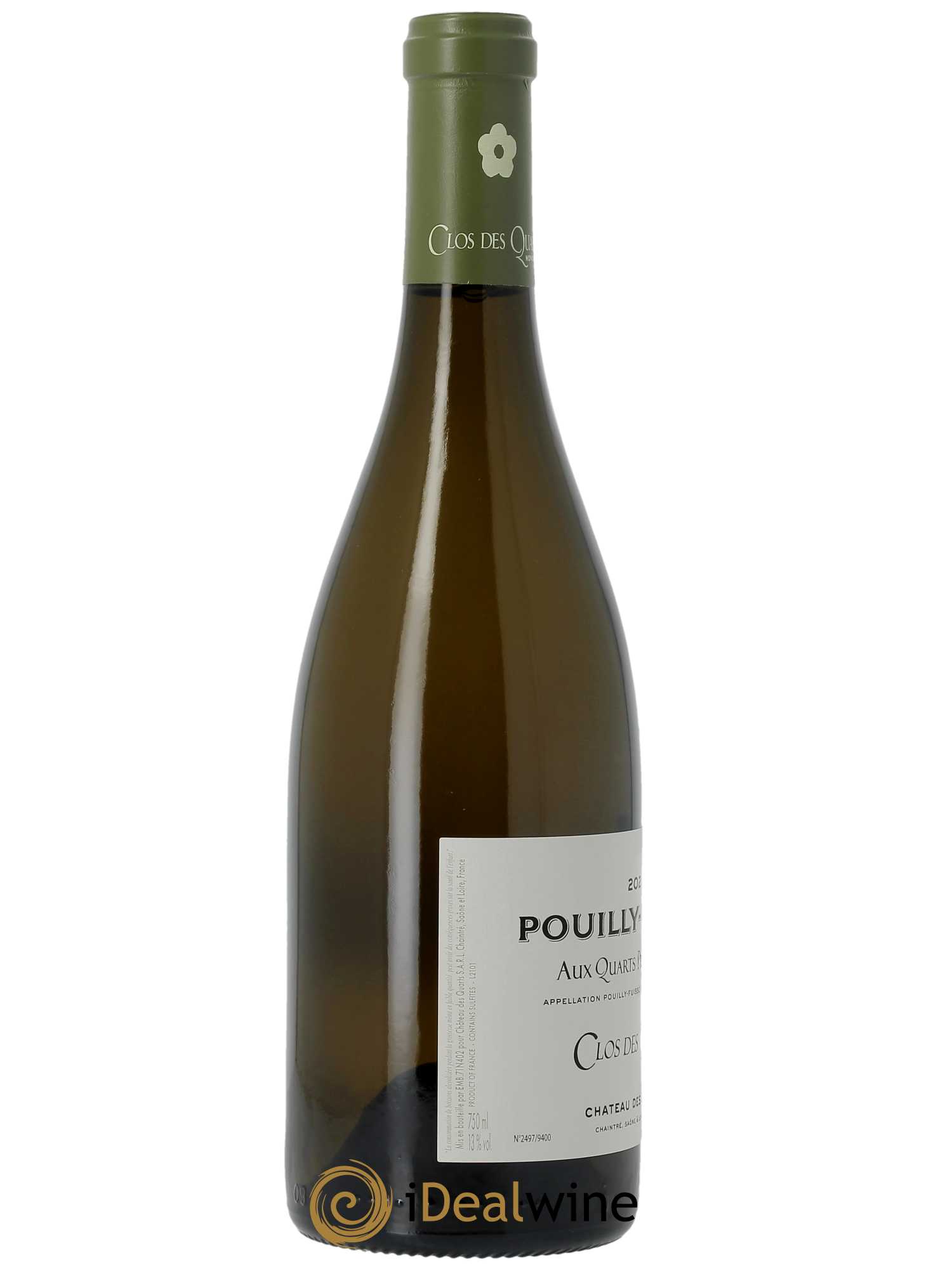 Pouilly-Fuissé 1er Cru Aux Quarts Clos des Quarts Monopole Château des Quarts 2021 - Lot of 1 bottle - 1