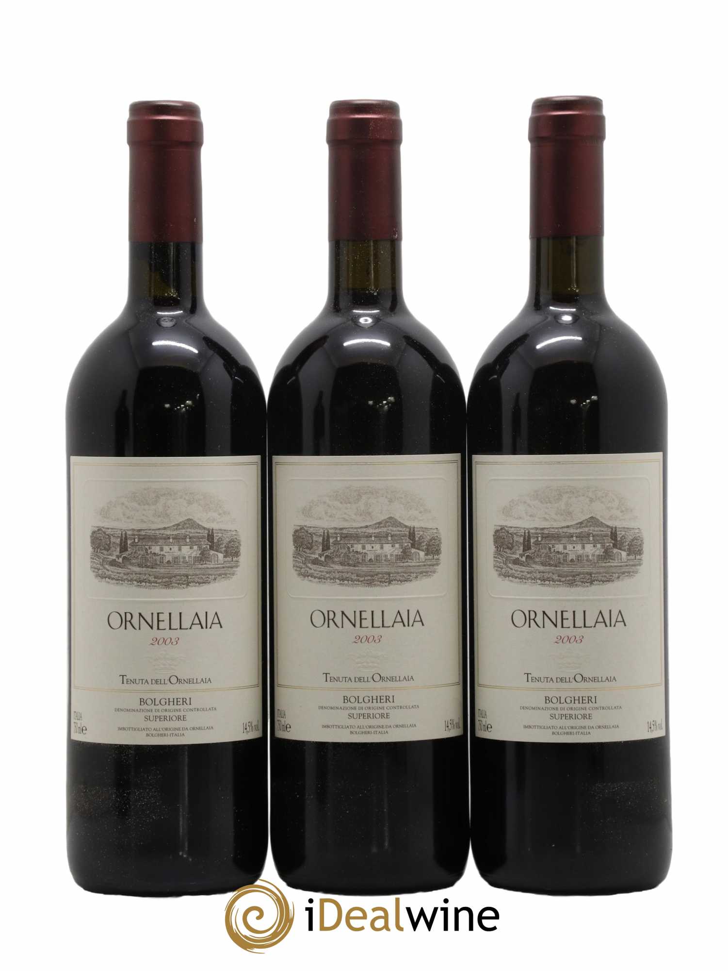 Bolgheri DOC Superiore Ornellaia Tenuta Dell'Ornellaia - Frescobaldi 2003 - Lot de 6 bouteilles - 2